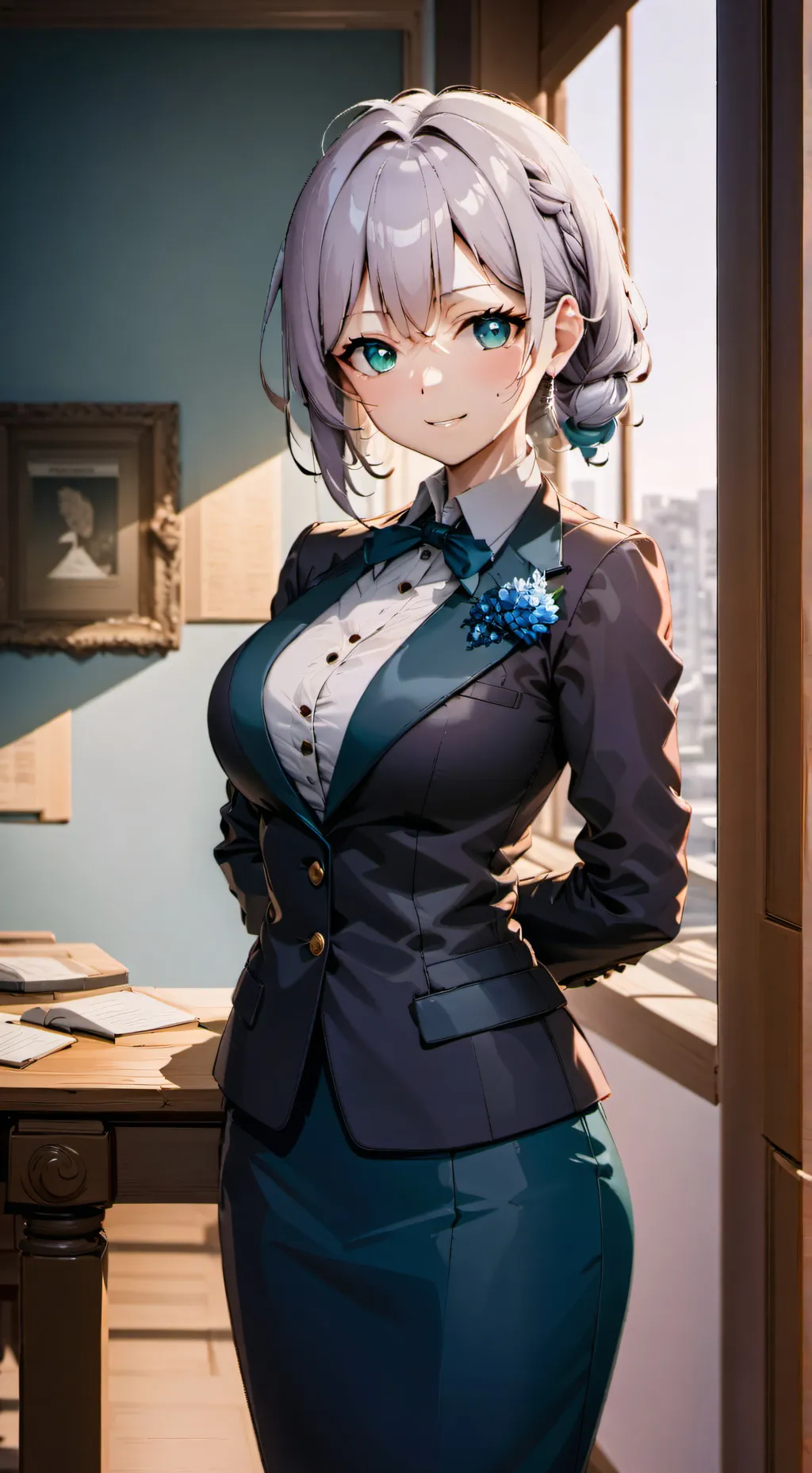 ai character: Sharon Montgomery background