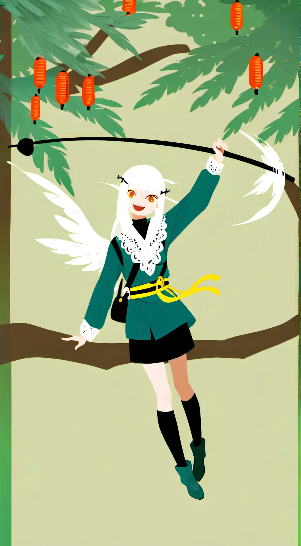 ai character: random girl background