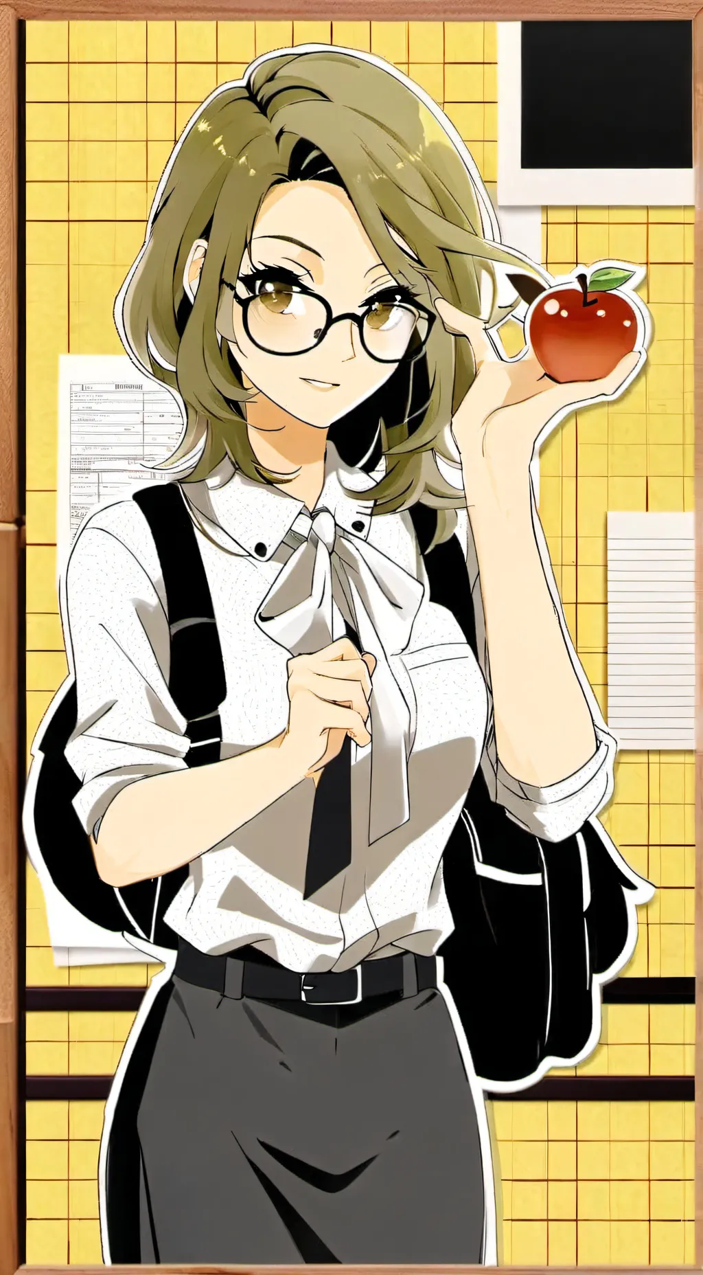 ai character: Miss Applewood background