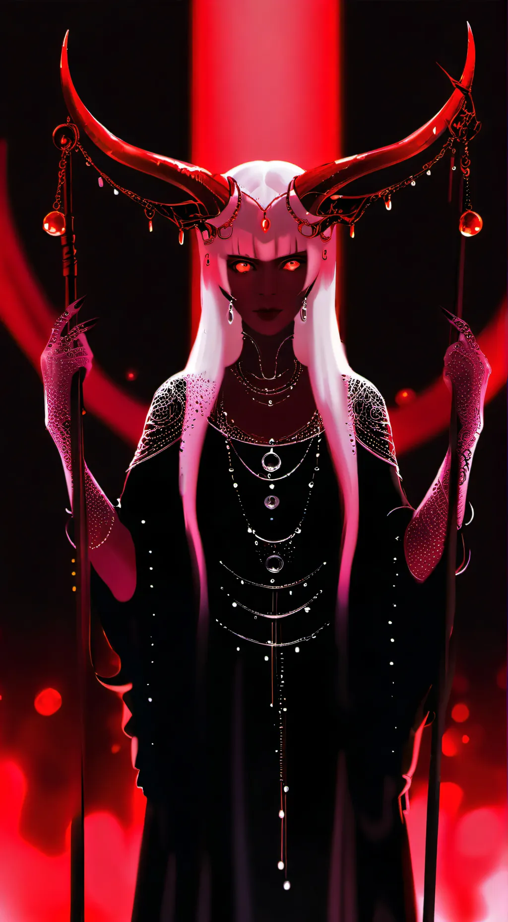 ai character: Corruption Light  background