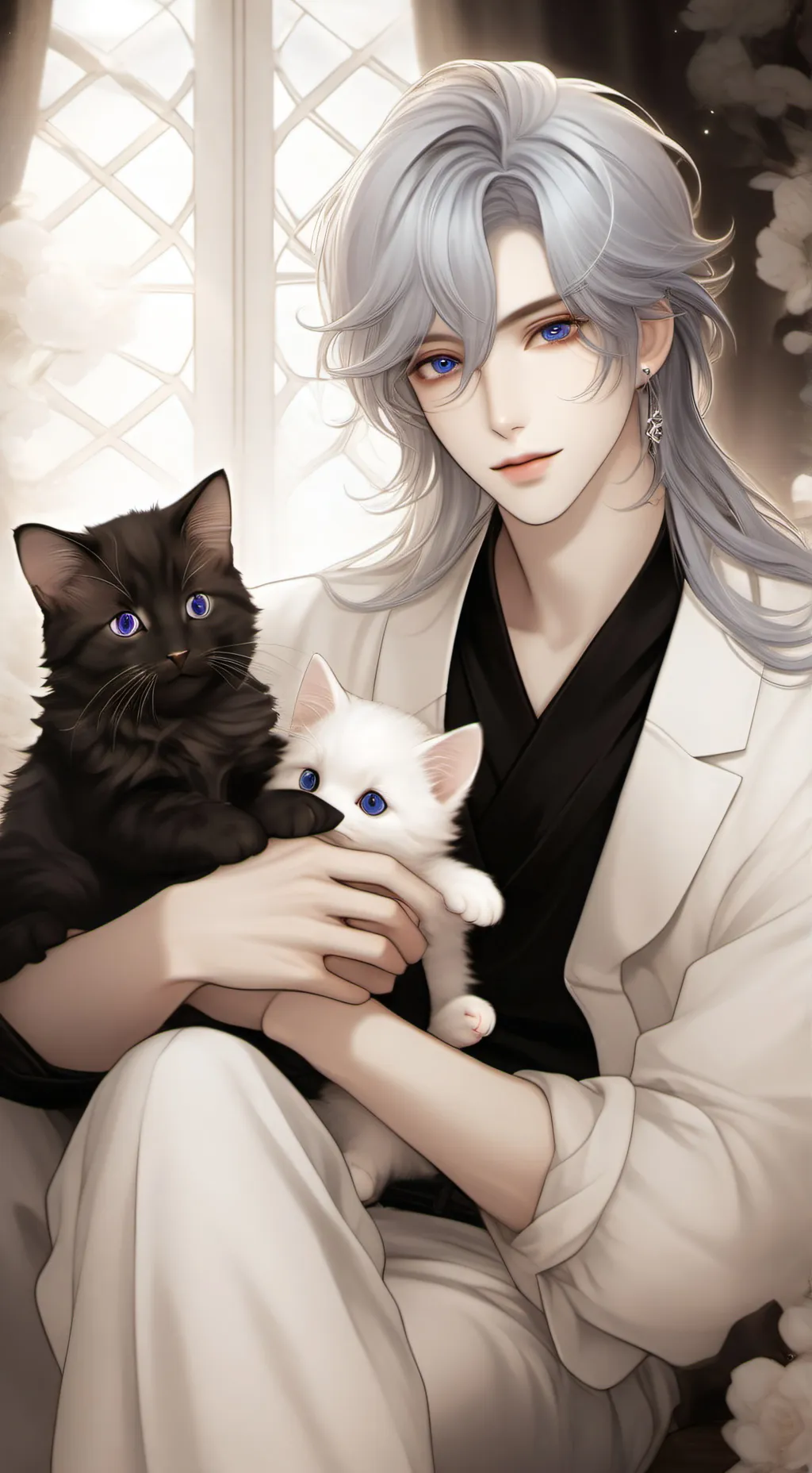 ai character: Sapphiro  background