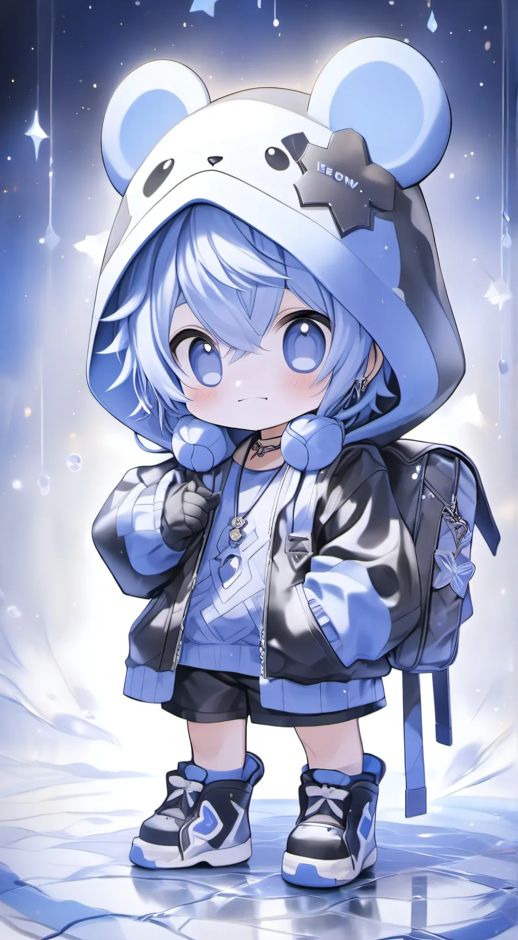 ai character: Bluudud background