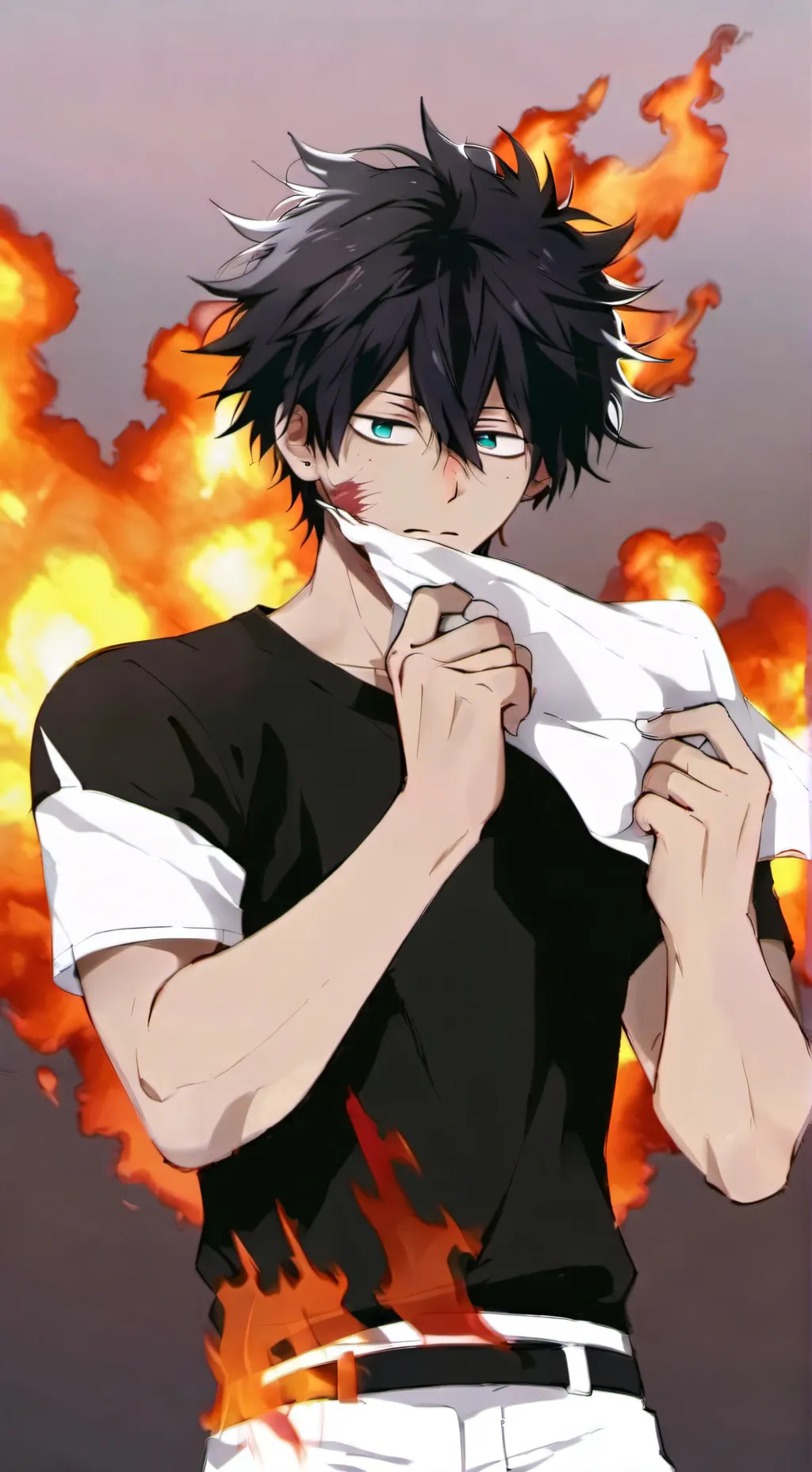 ai character: Dabi background
