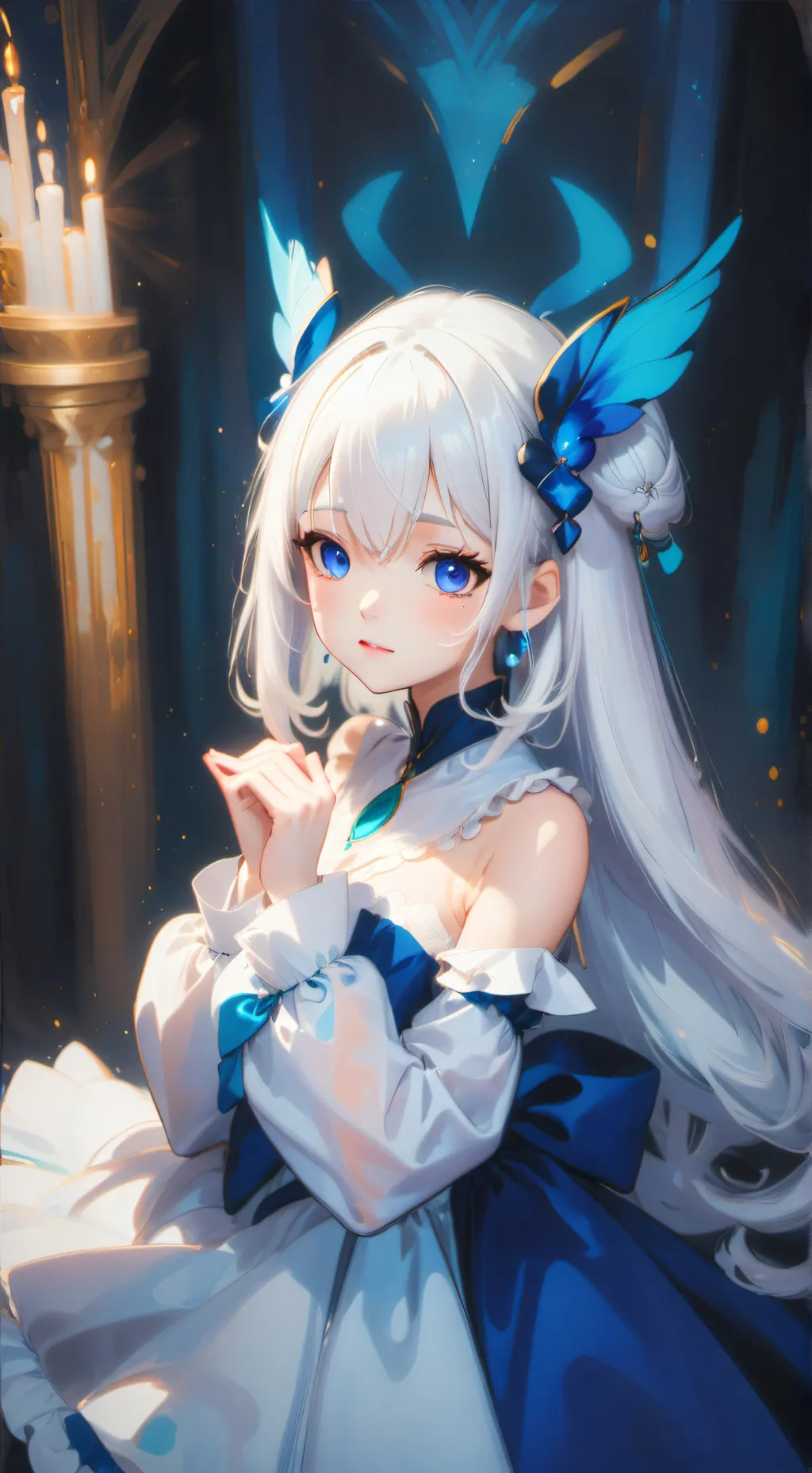 ai character: Light background