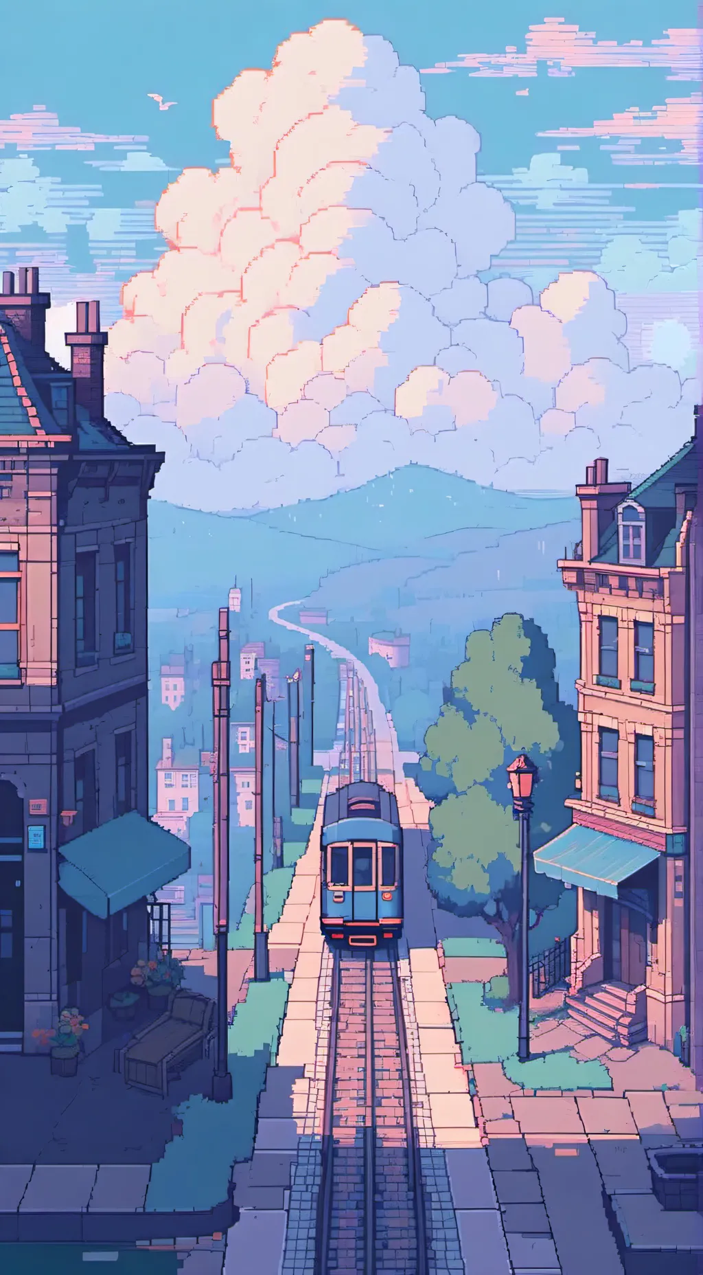 ai character: Mha road trip  background