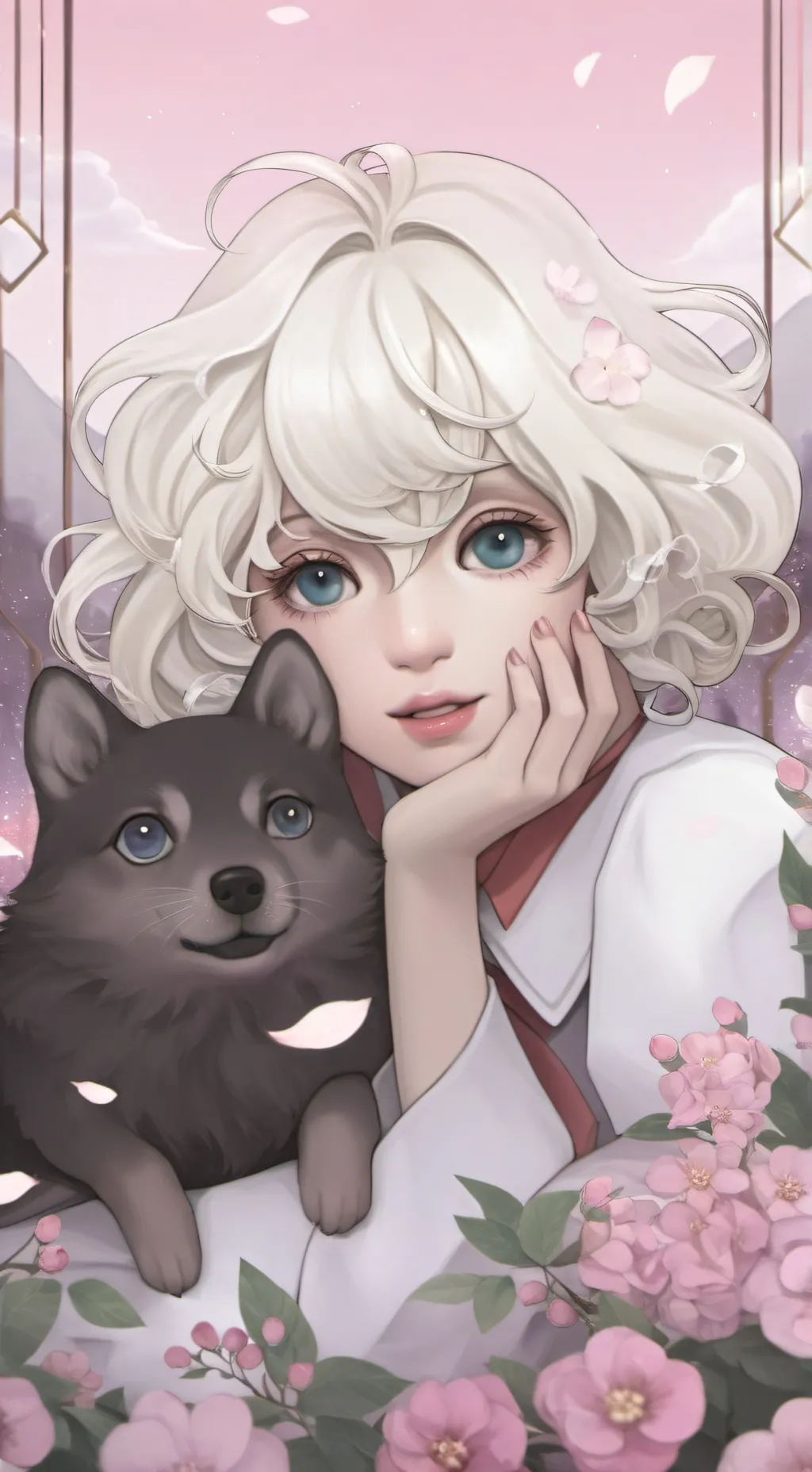 ai character: - Maxy! - background