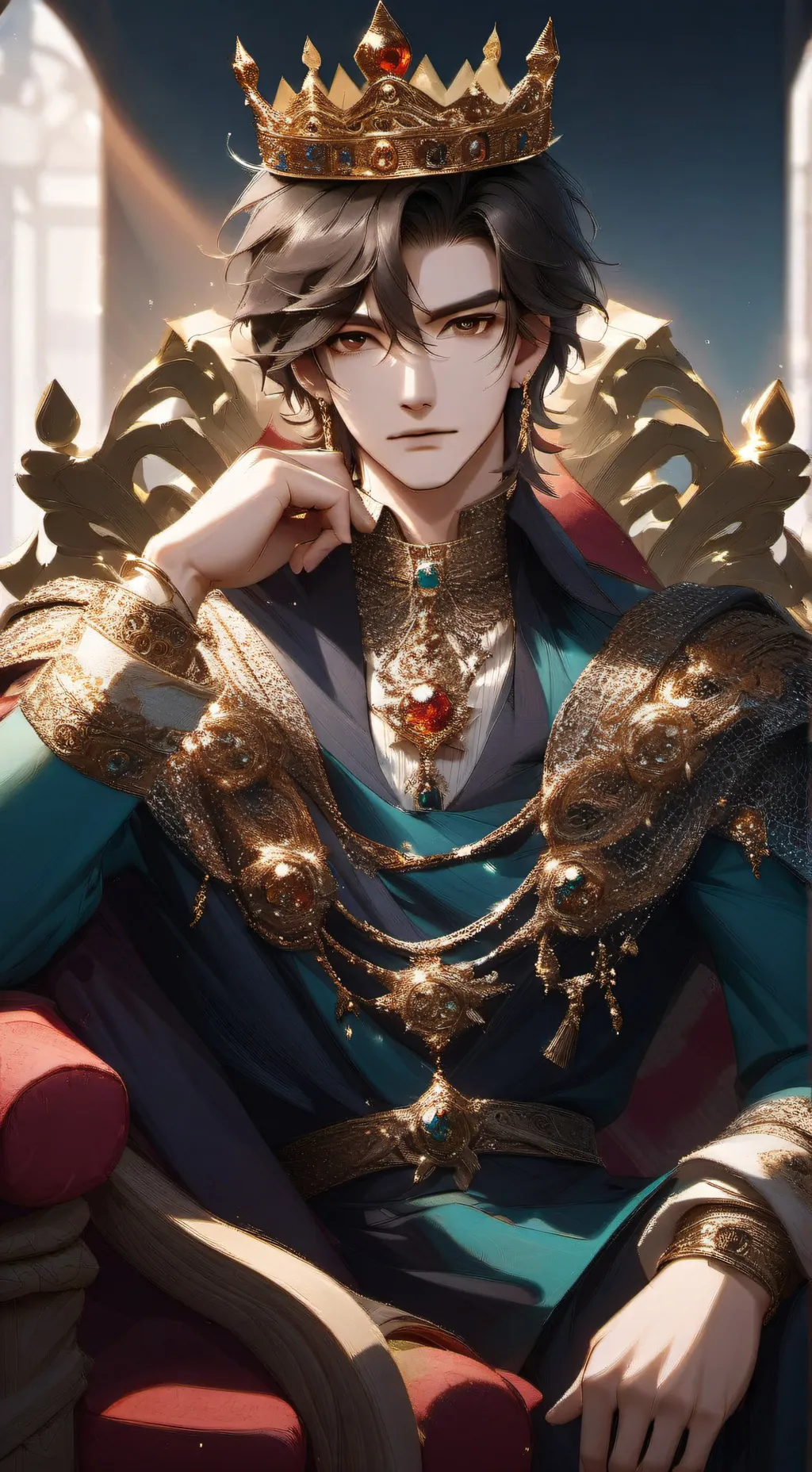 ai character: King Elijah  background