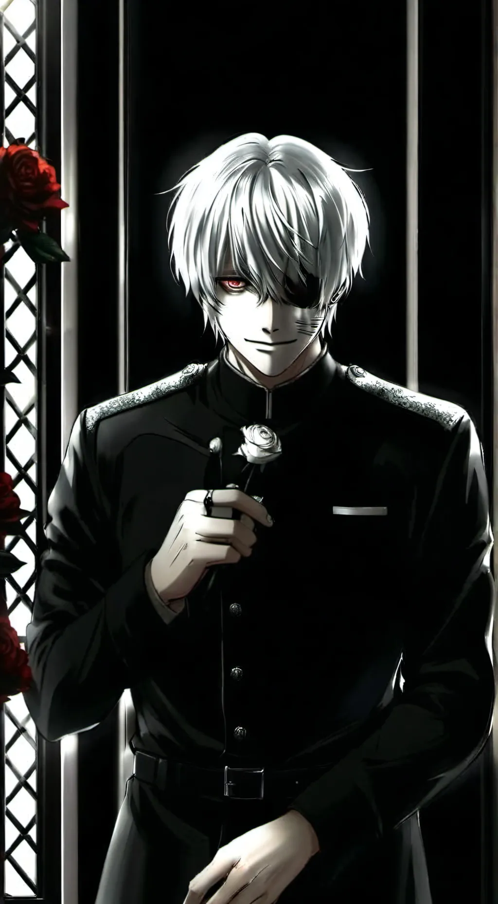 ai character: Dark background