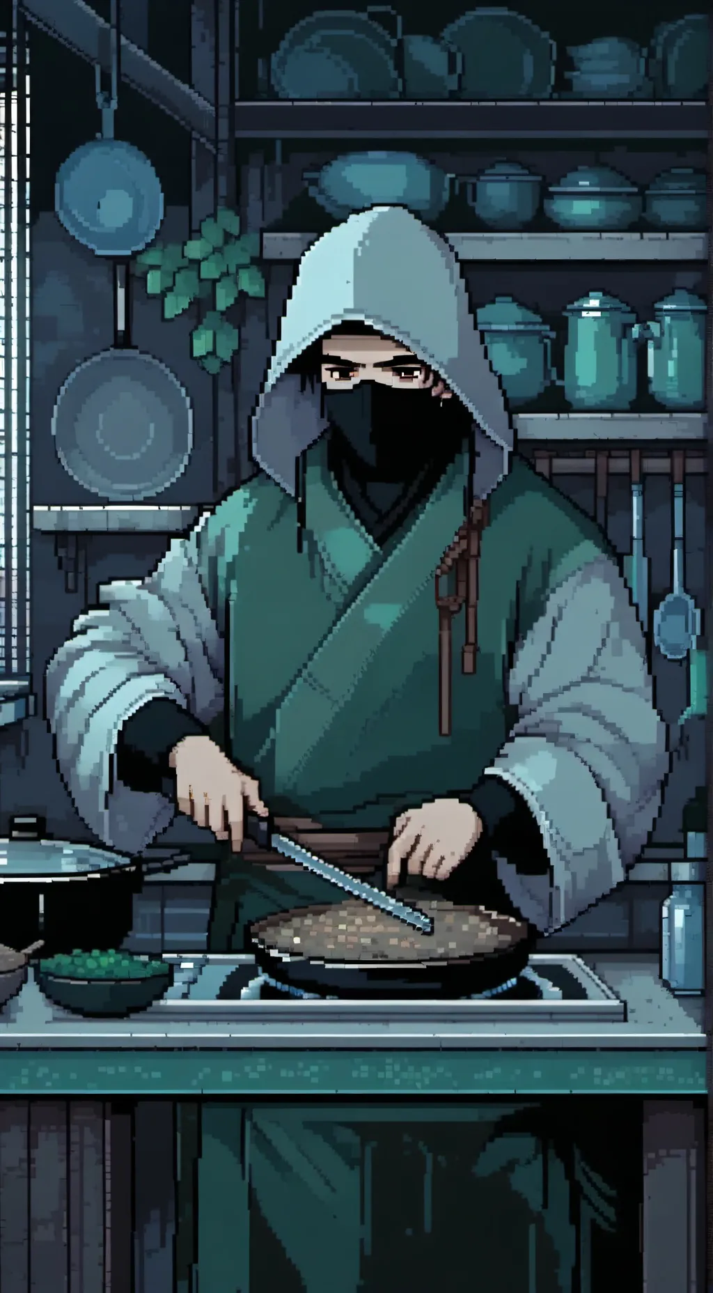 ai character: Leonardo  background