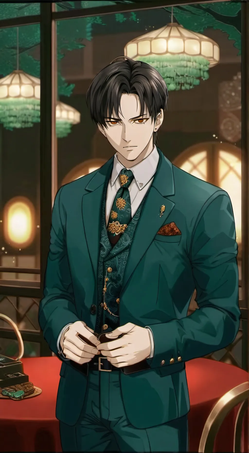 ai character: Levi ackerman background