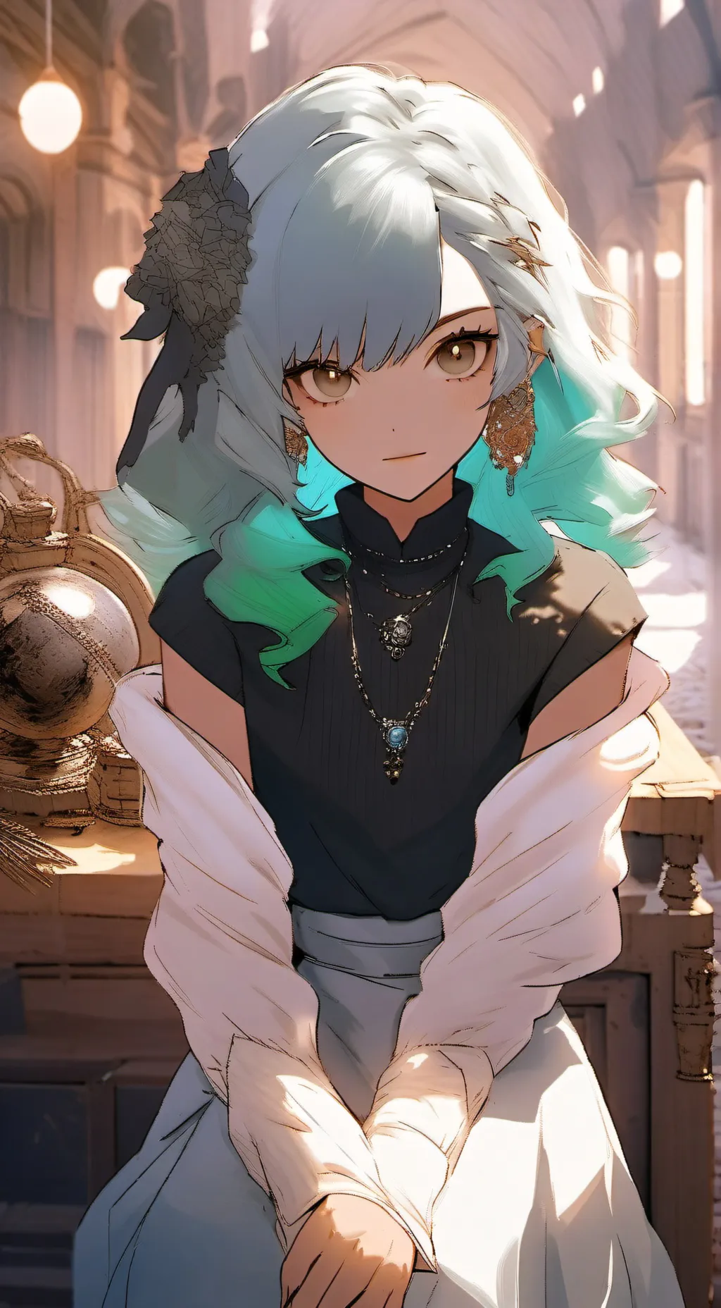 ai character: Villain Deku mha background