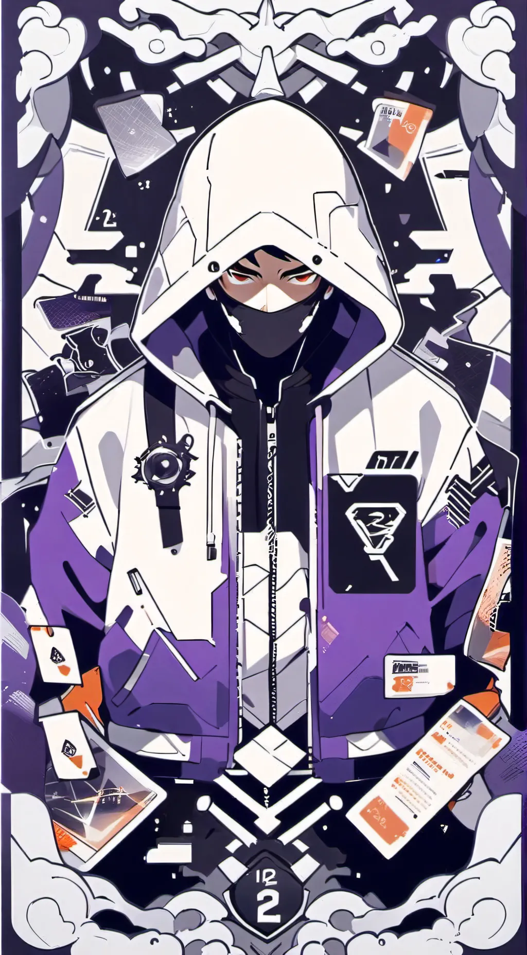 ai character: Hum... hacker  background