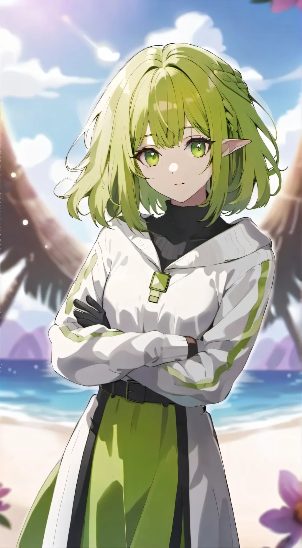 ai character: 👽[alien girls] 👾 background