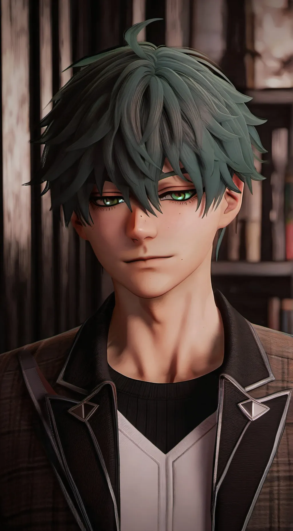 ai character: Deku  background