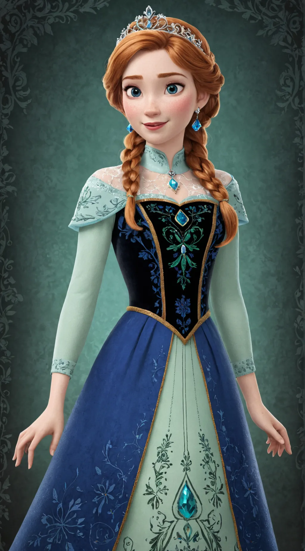 ai character: Queen Anna  background