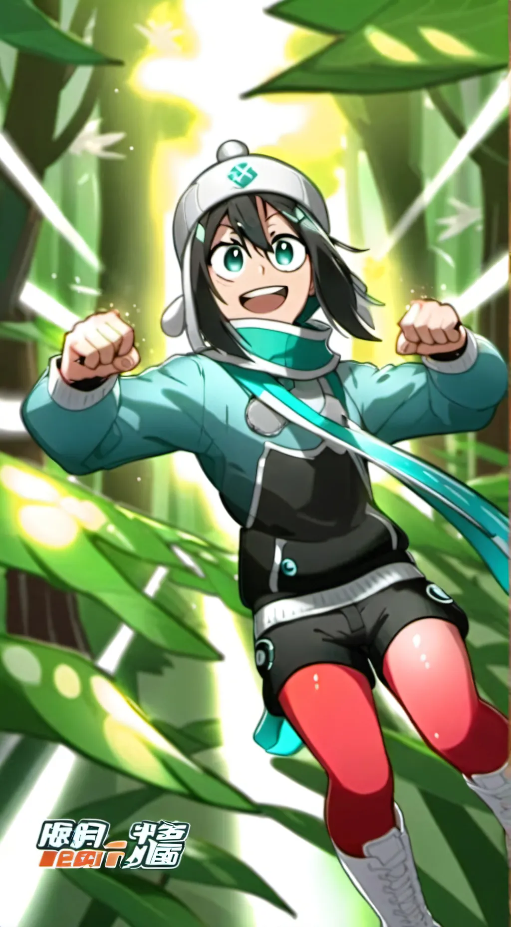 ai character: Tsuyu Aui background