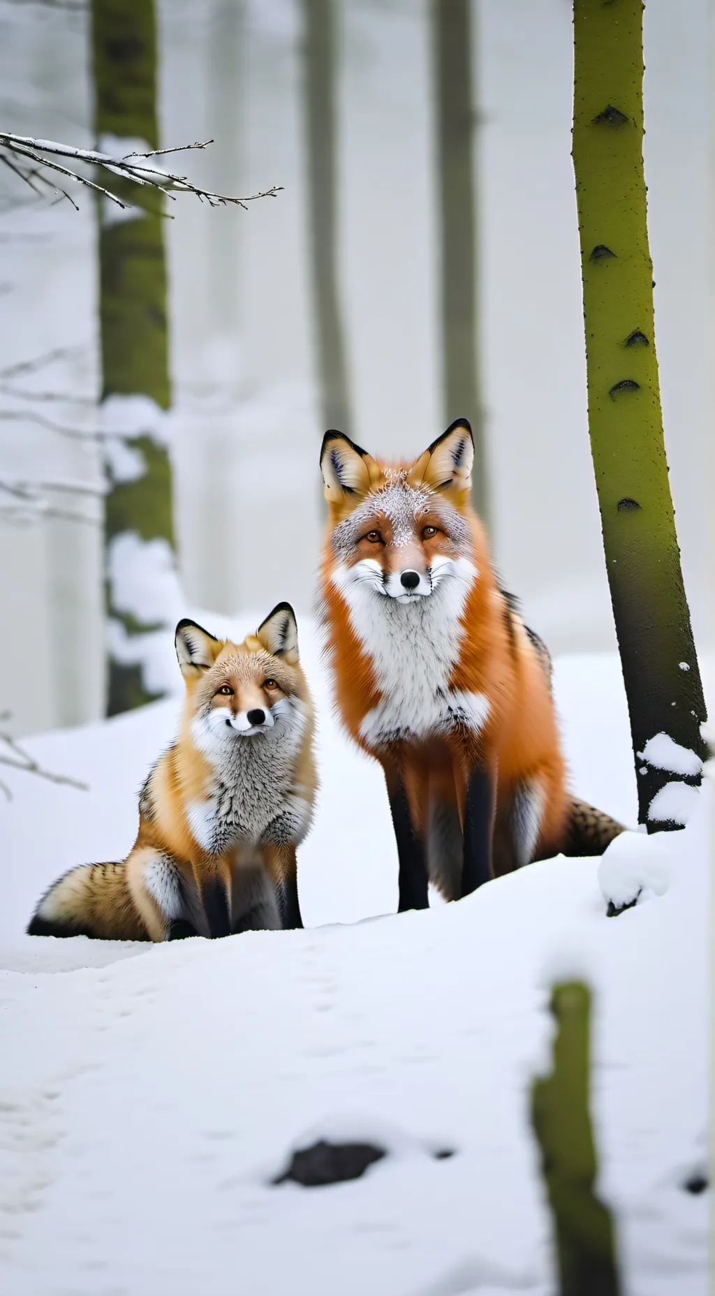 ai character: foxy and kiko background