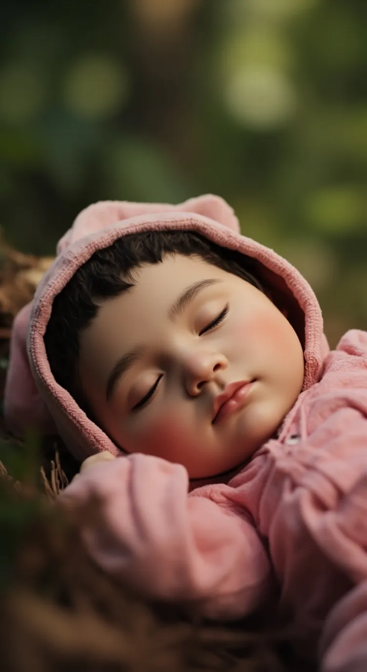 ai character: toddler girl  background