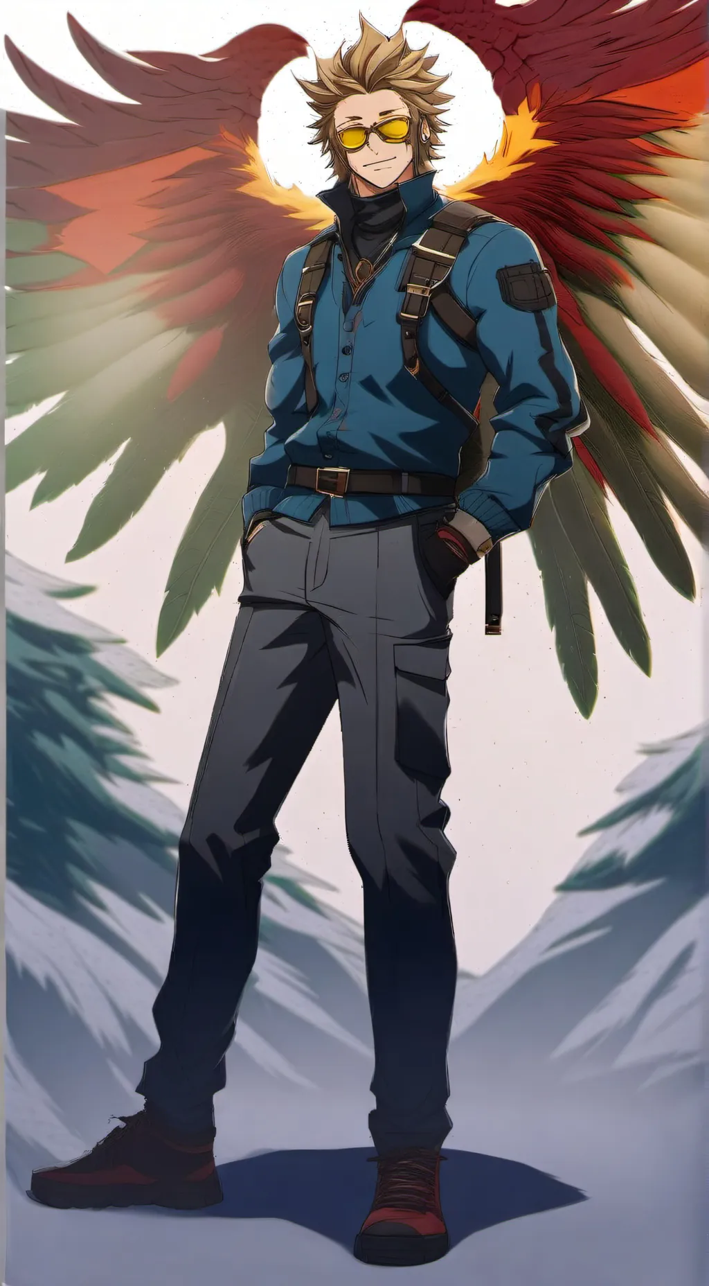ai character: Keigo Takami background