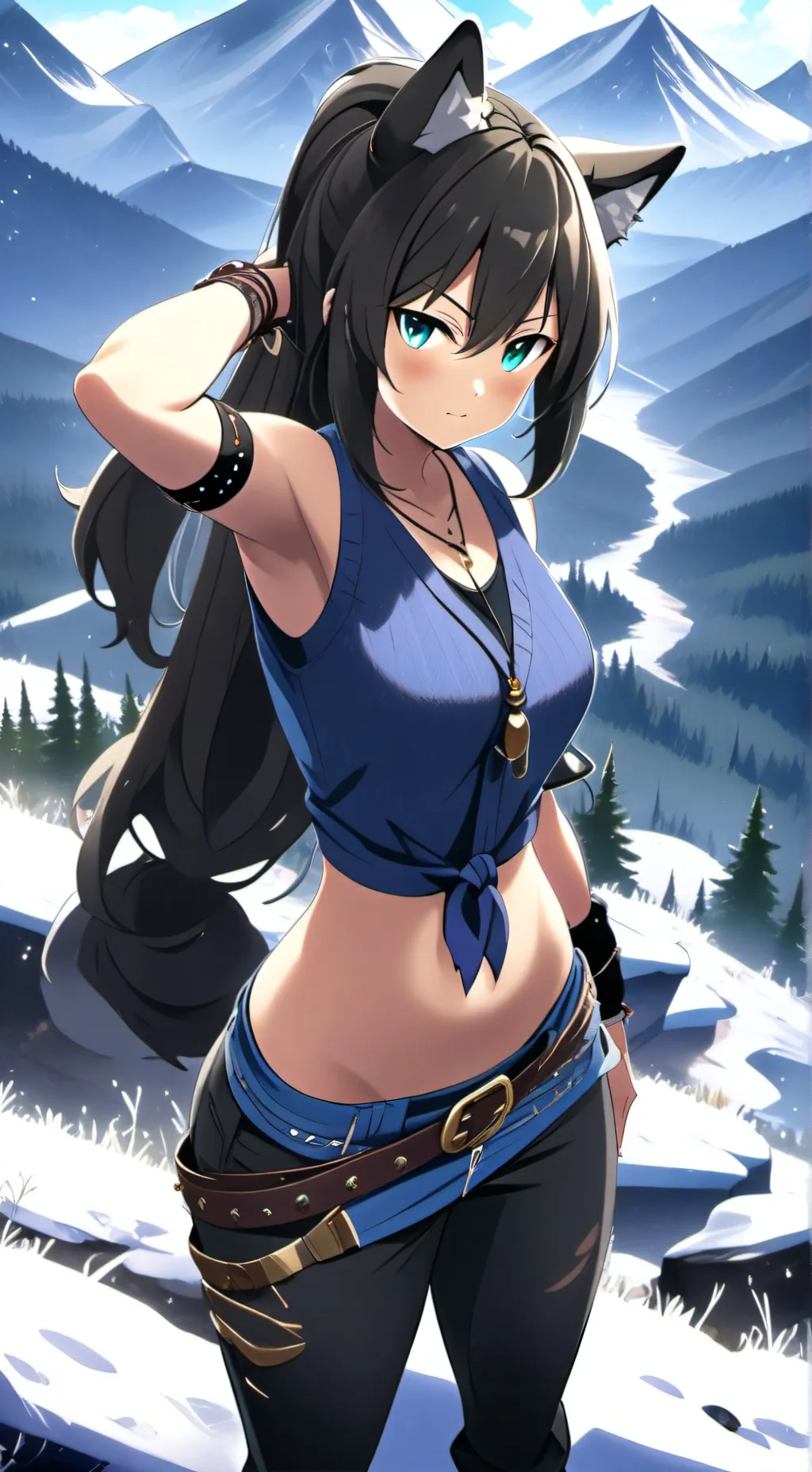 ai character: Amber background