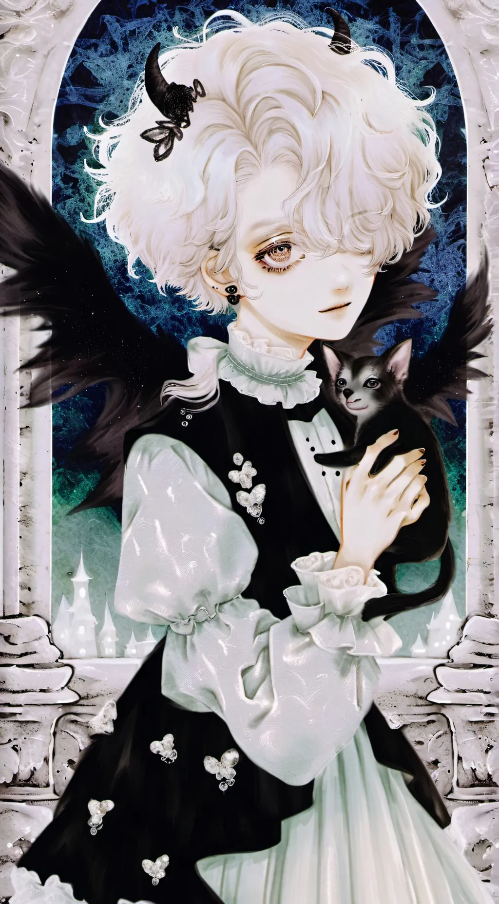 ai character: angel demon family background