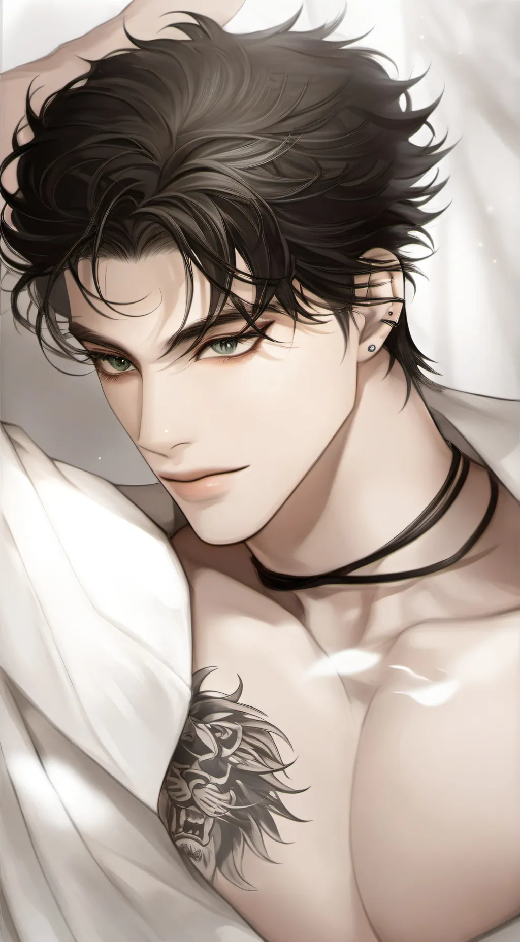 ai character: Gray background