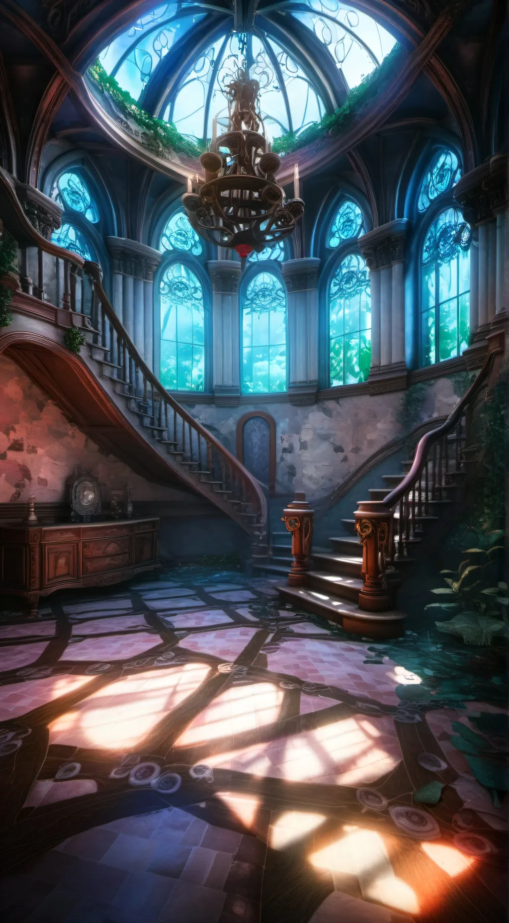 ai character: The house background