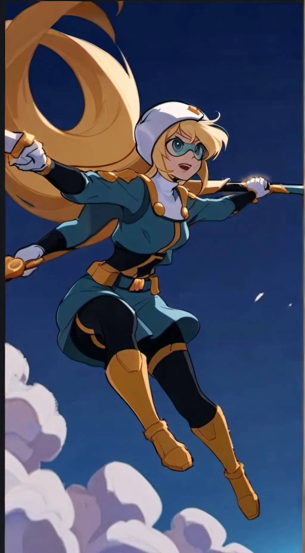 ai character: Star girl background