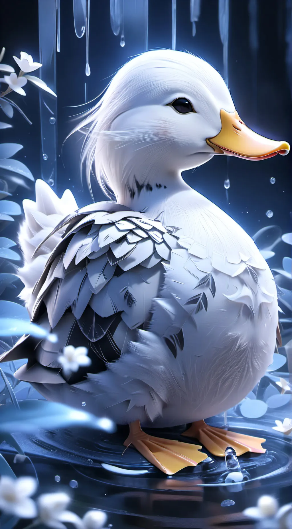 ai character: Duck background