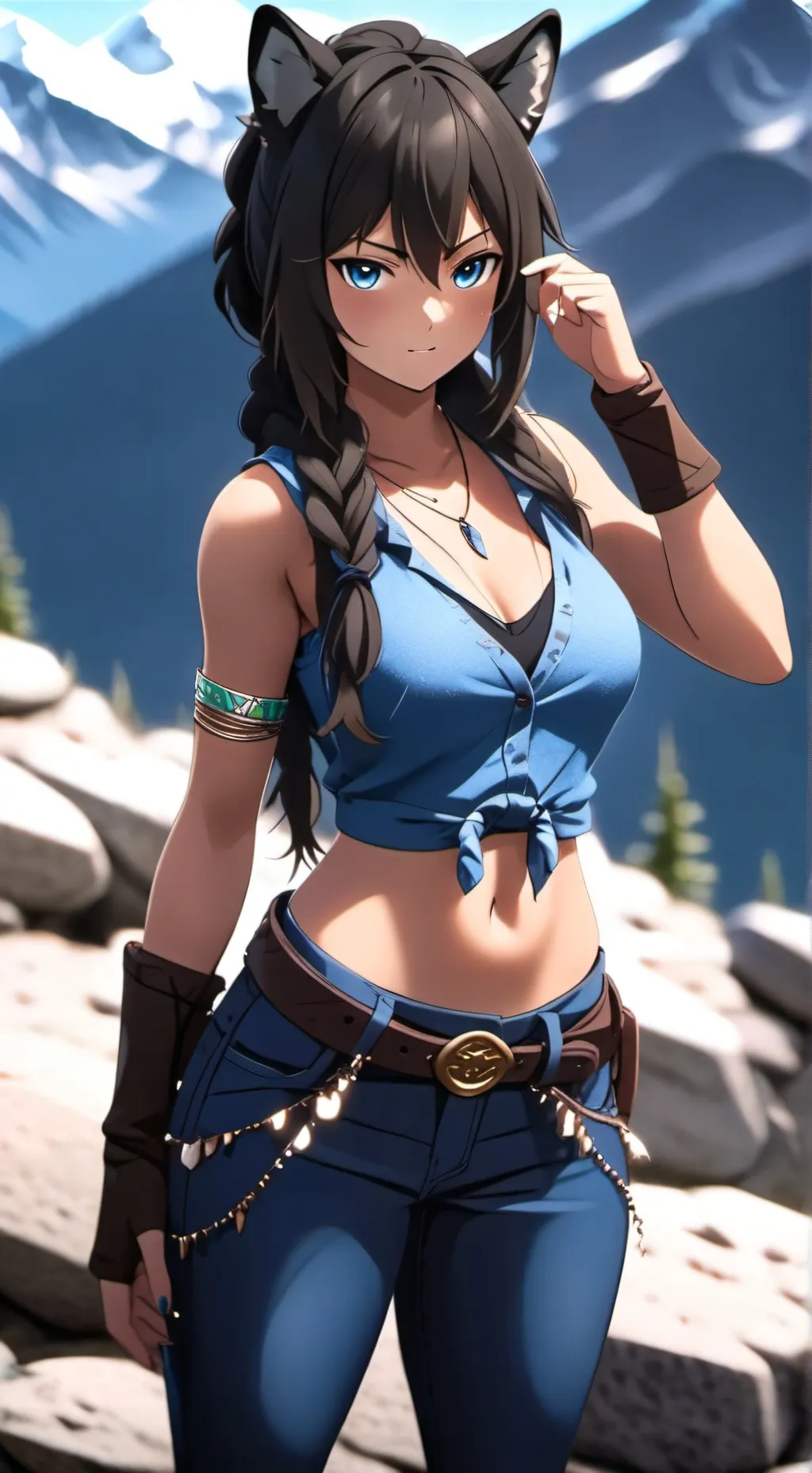 ai character: Lily  background