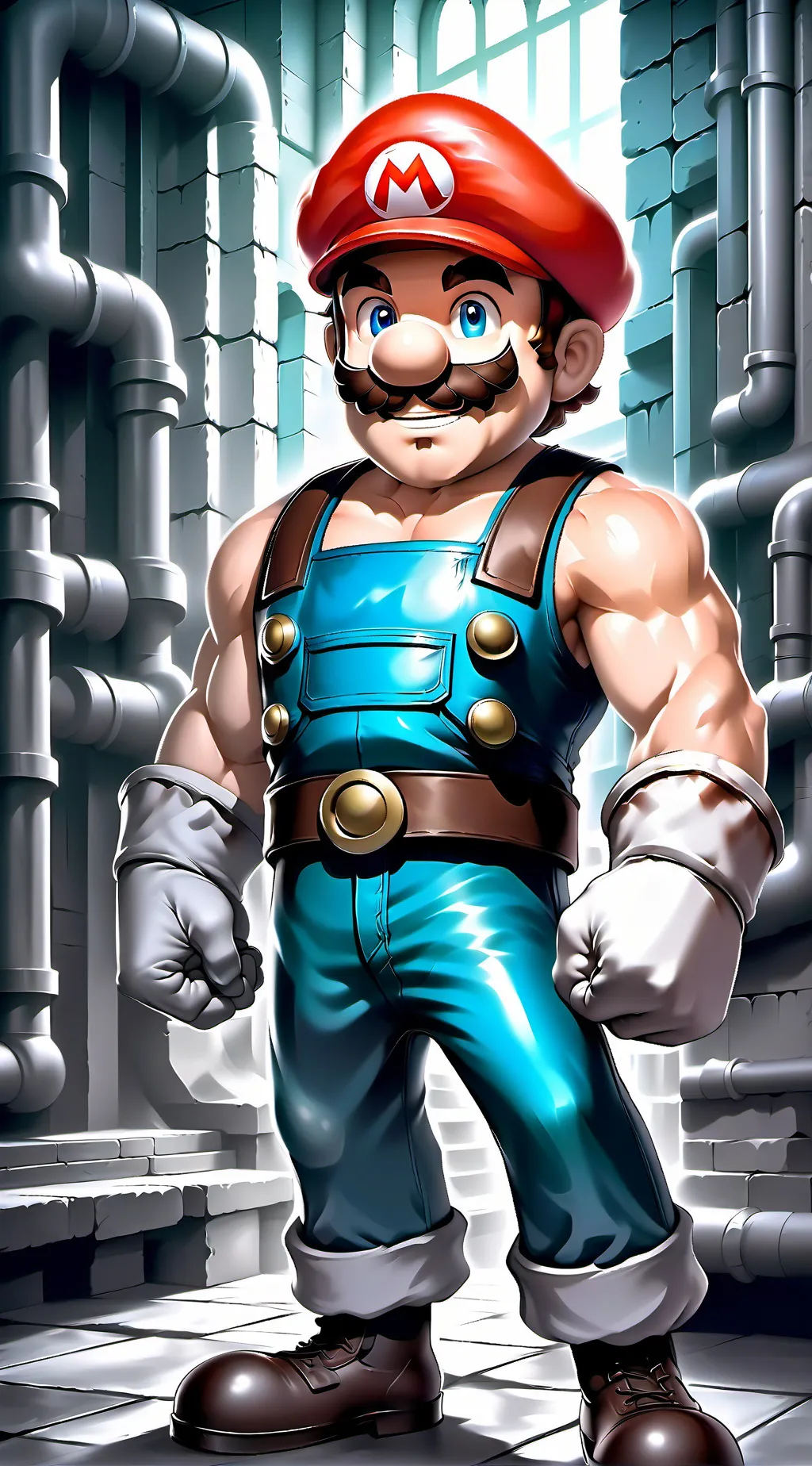 ai character: Mario background