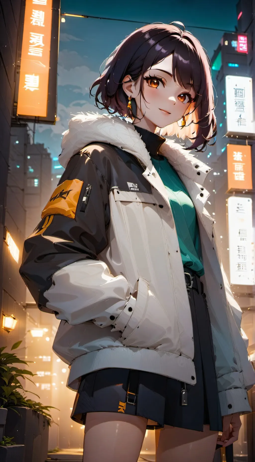 ai character: Mha chrismas background