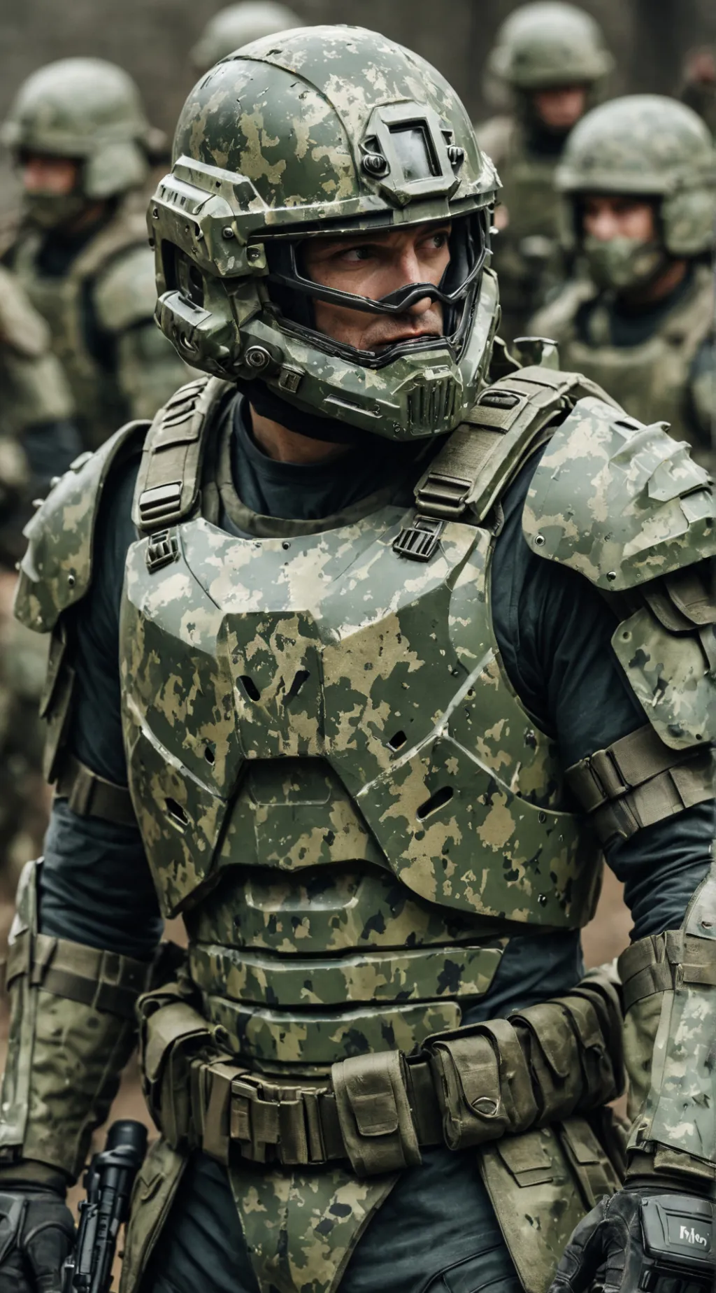 ai character: Sergeant Steel background