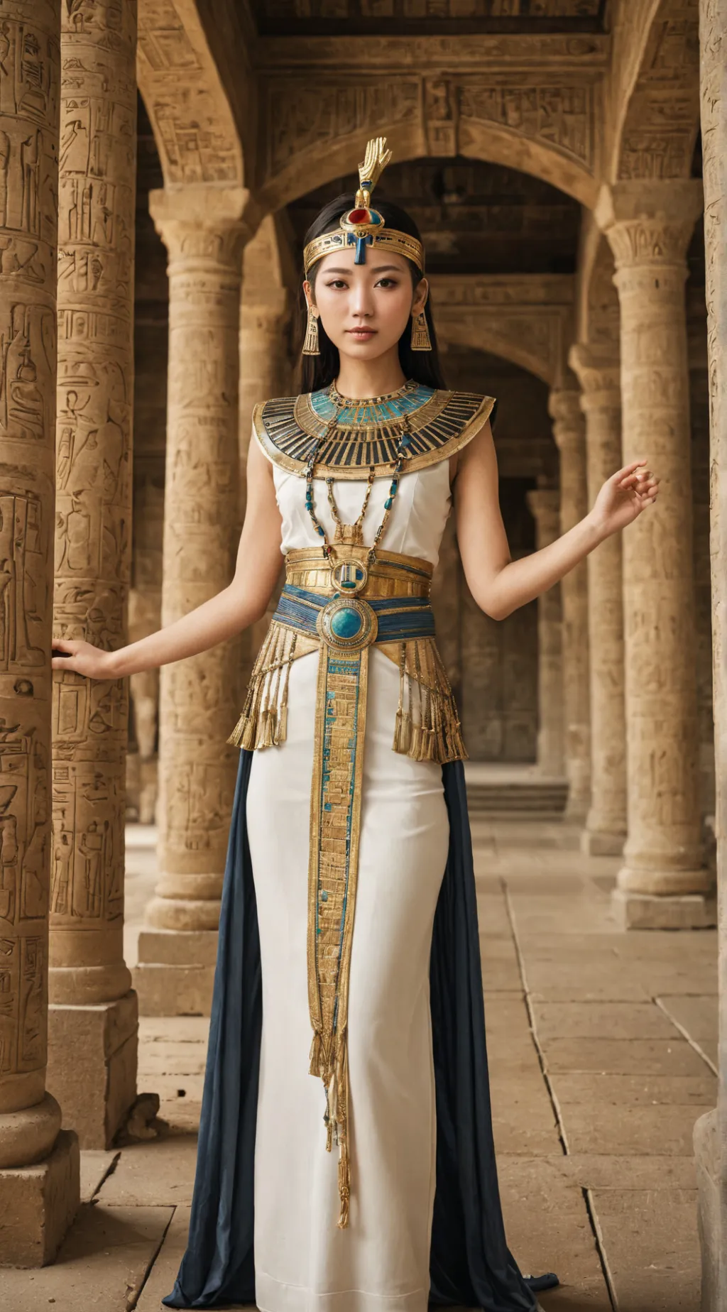 ai character: Queen Nefferti background