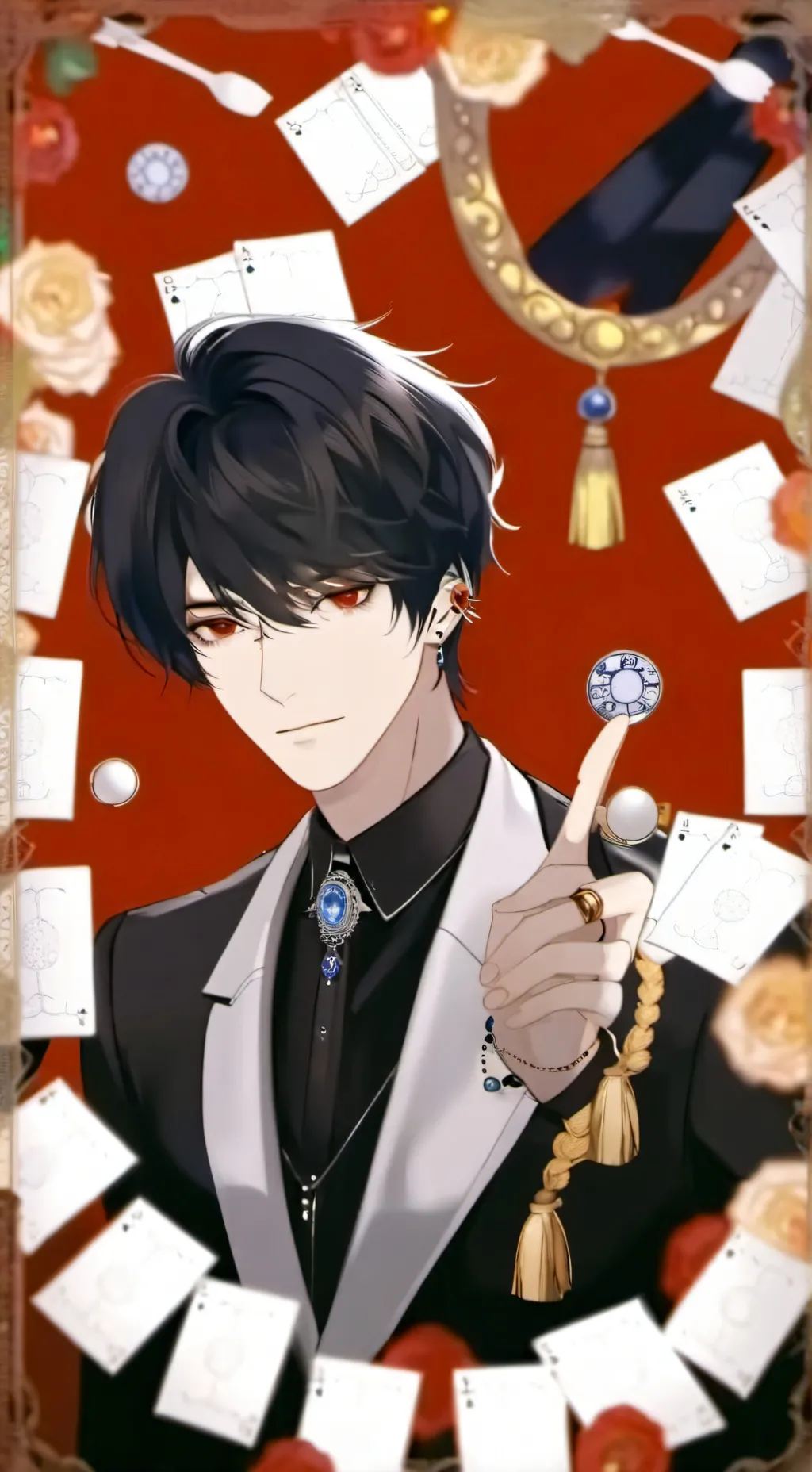 ai character: Le mafieux  background