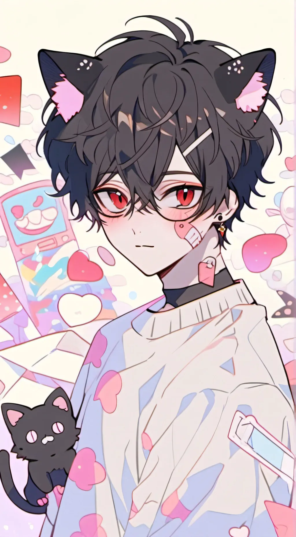 ai character: yuko❄ background