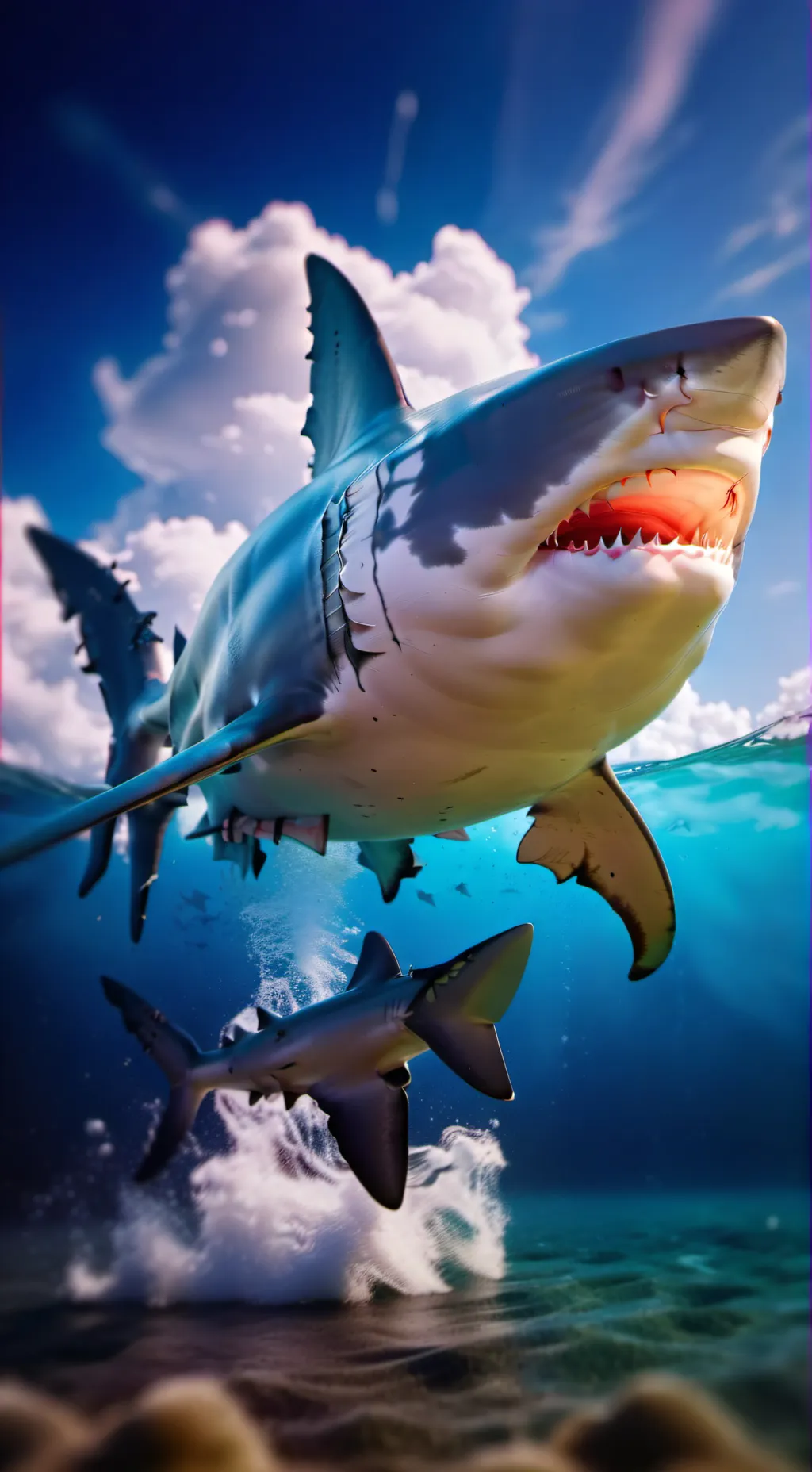 ai character: Shark background