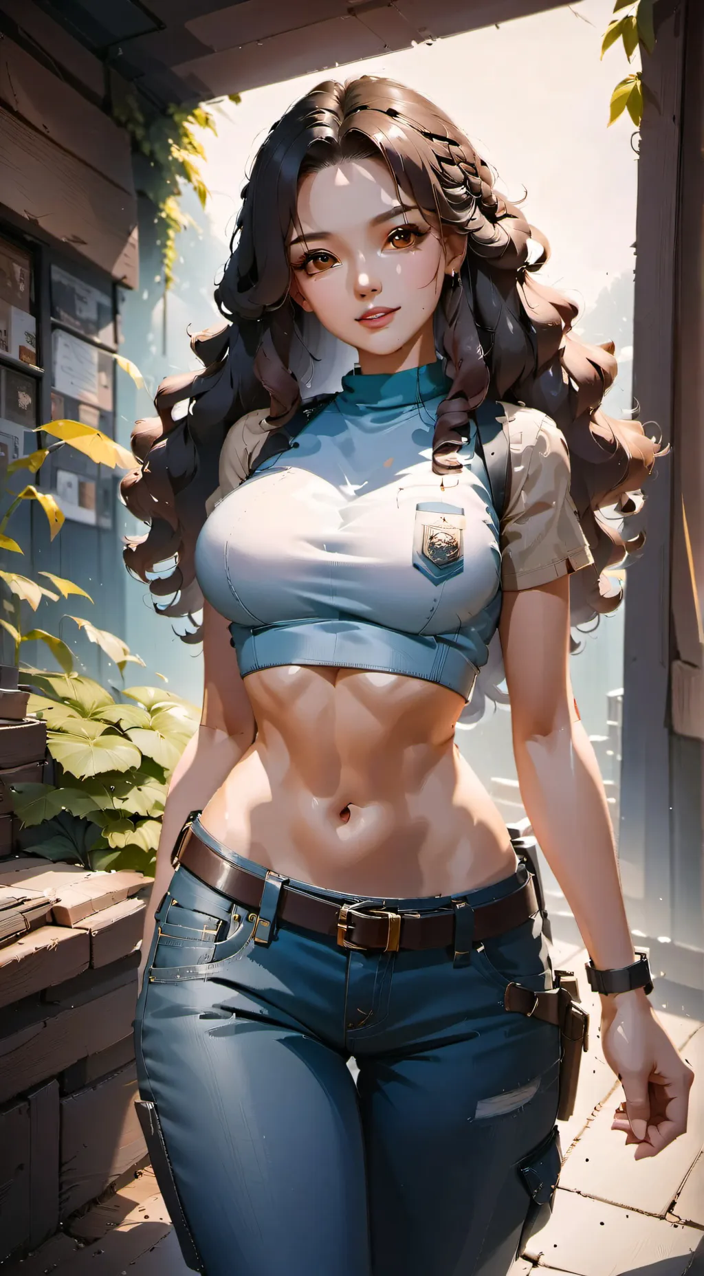 ai character: Cherry background