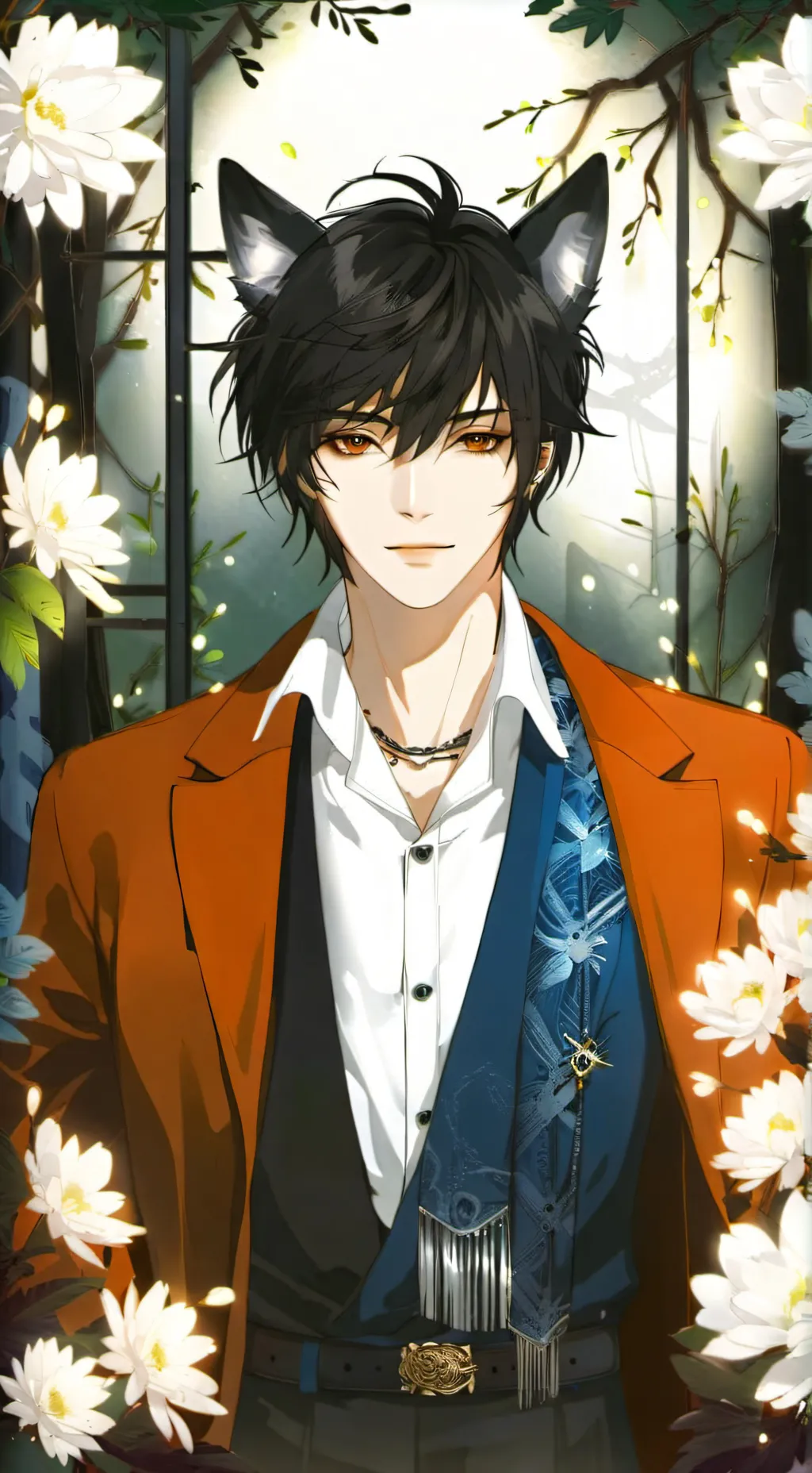 ai character: night background
