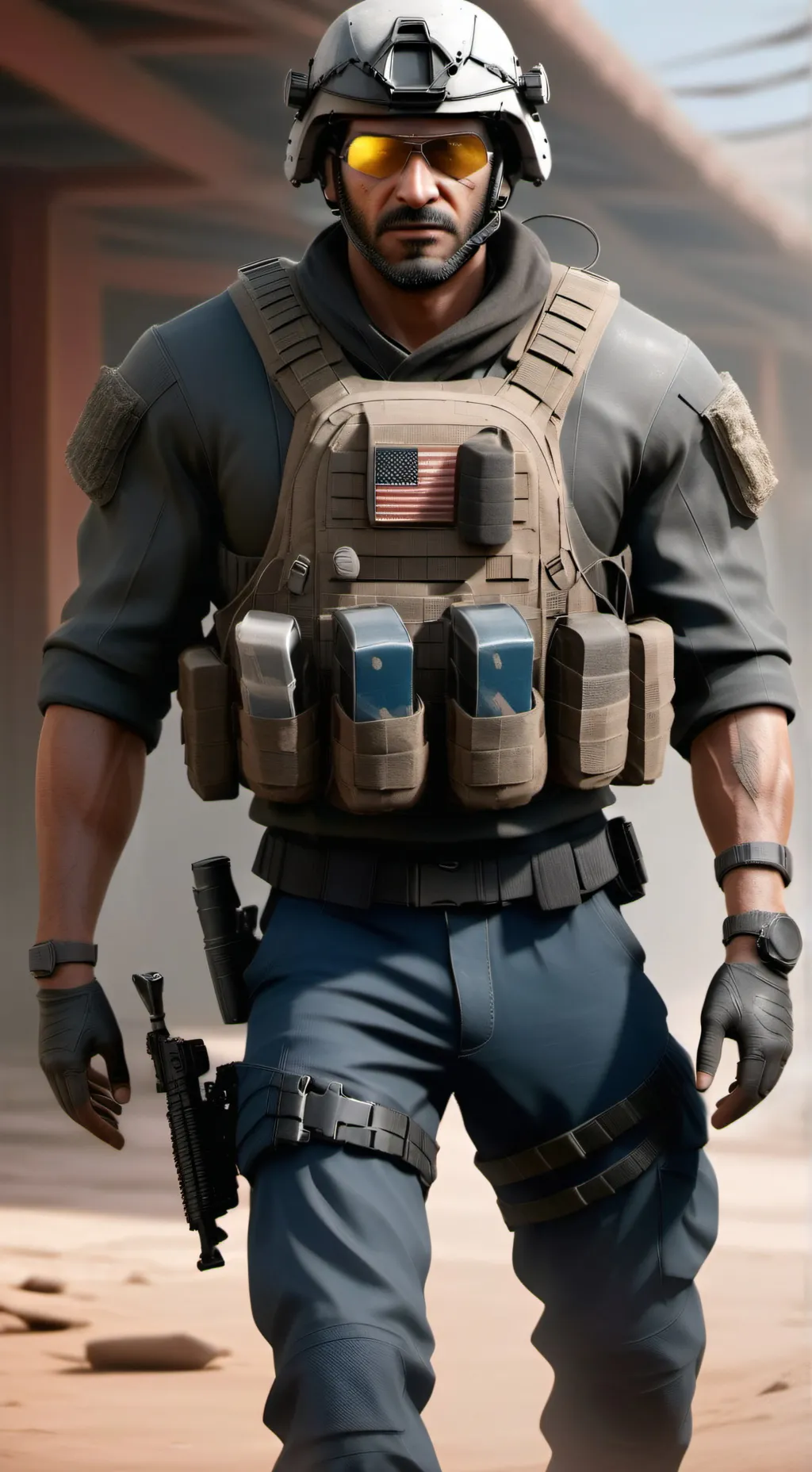 ai character: COD-Solo Mission background