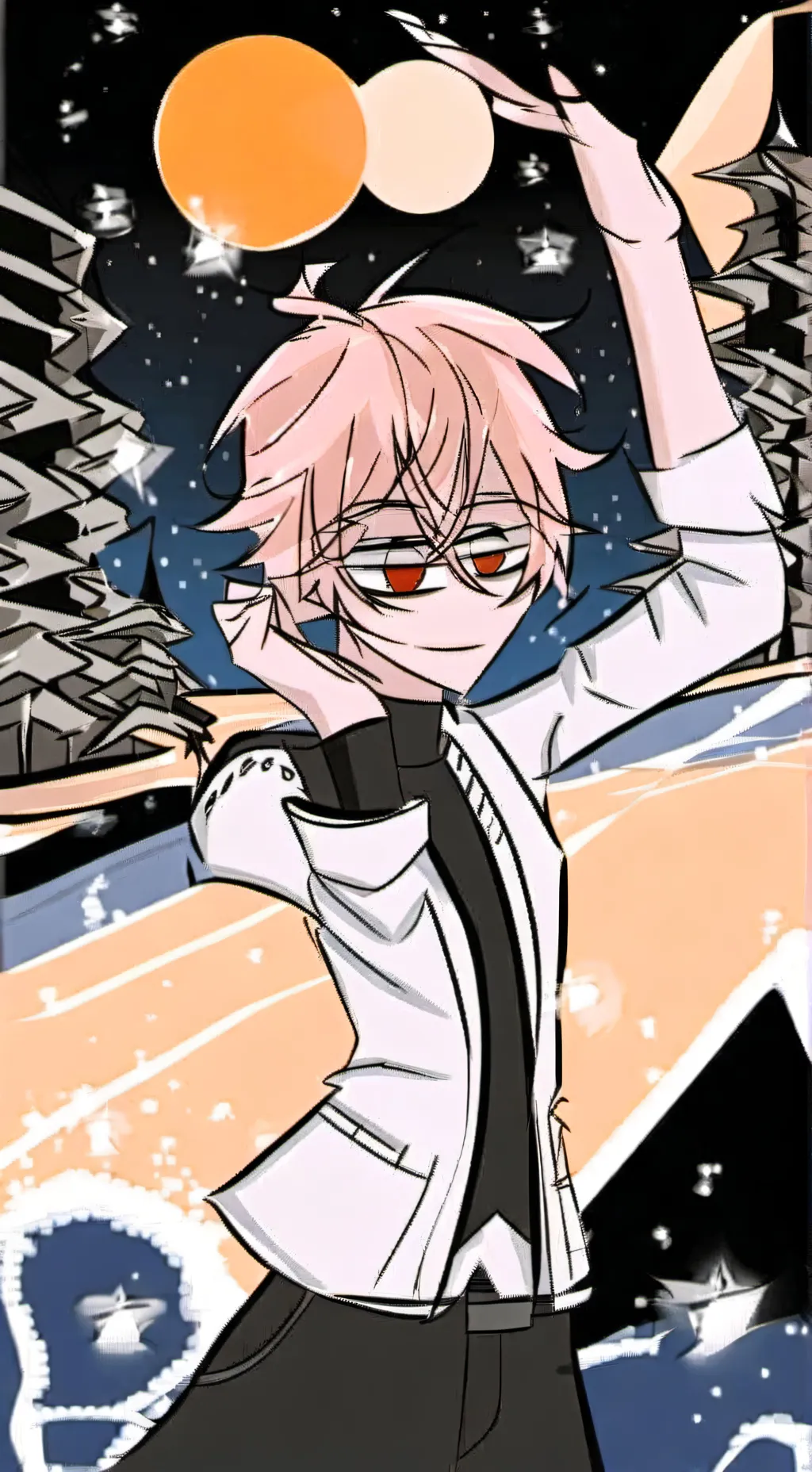 ai character: August  background