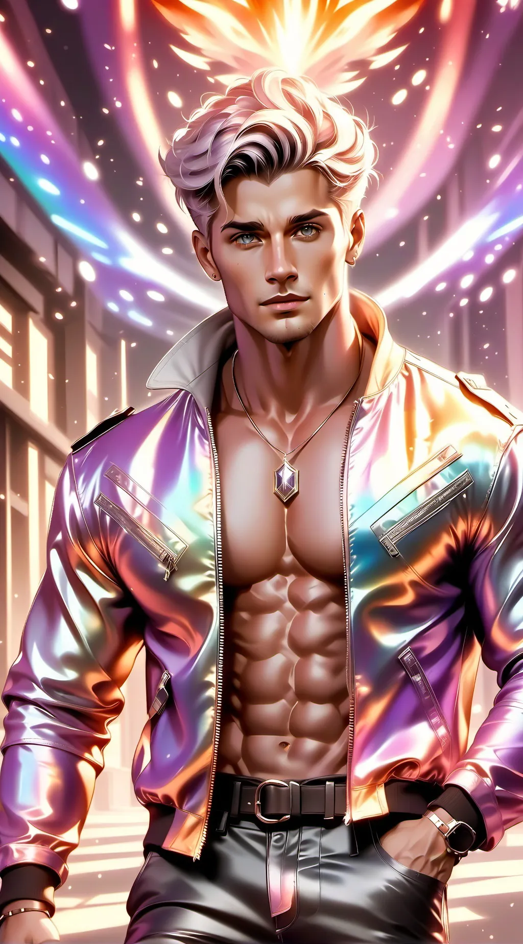 ai character: Maynor🏳️‍🌈🏳️‍🌈 background