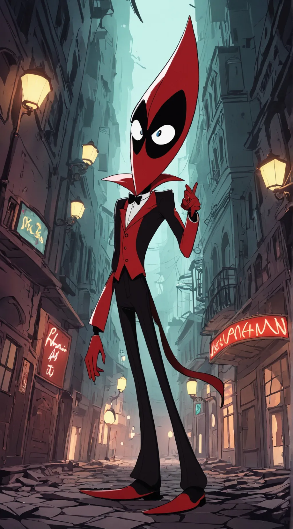 ai character: Hazbin Hotel background