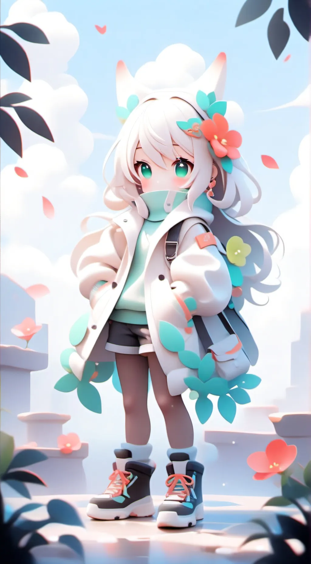 ai character: greenmon background