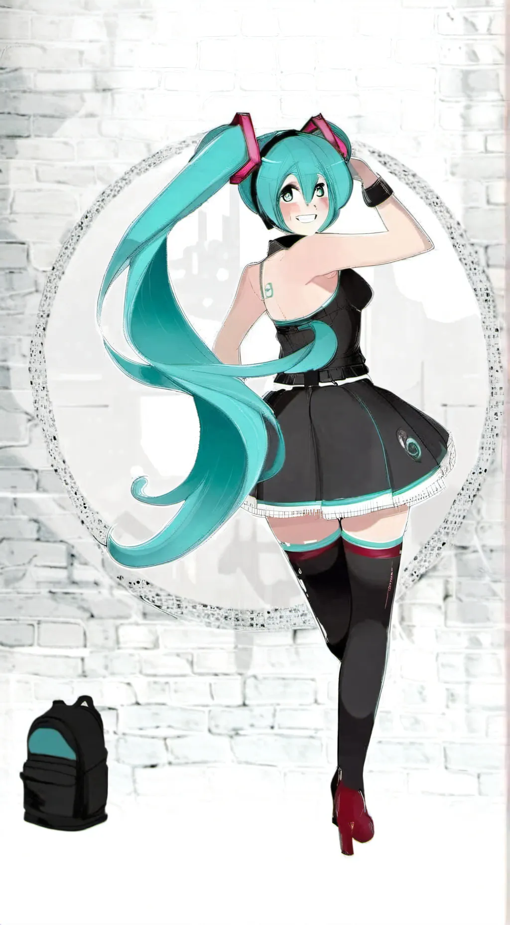 ai character: Hatsune miku background
