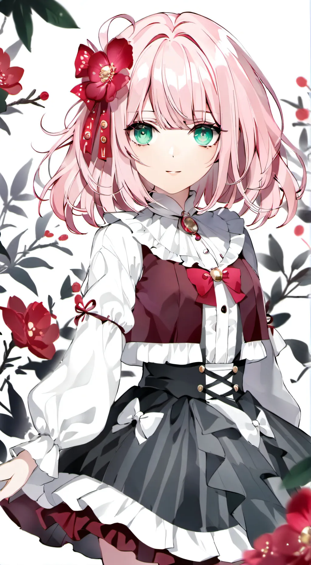 ai character: Anya x Damian background