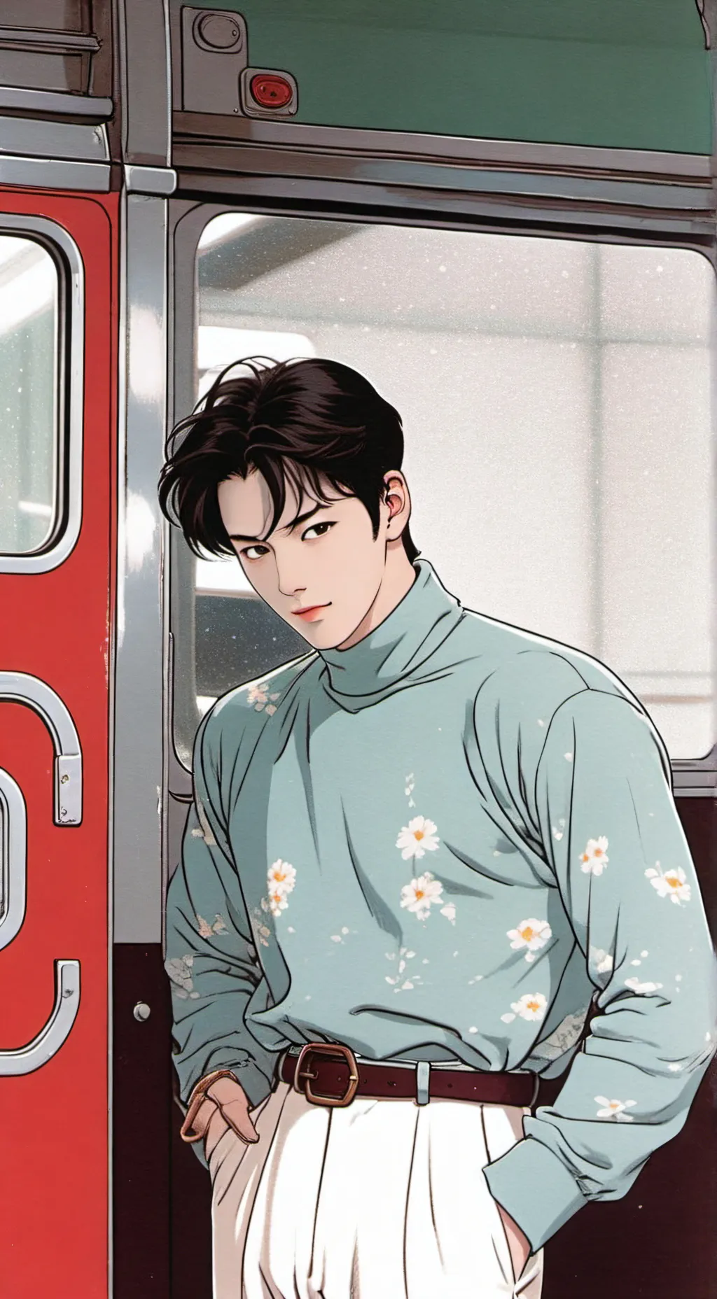 ai character: Cha Eun woo  background