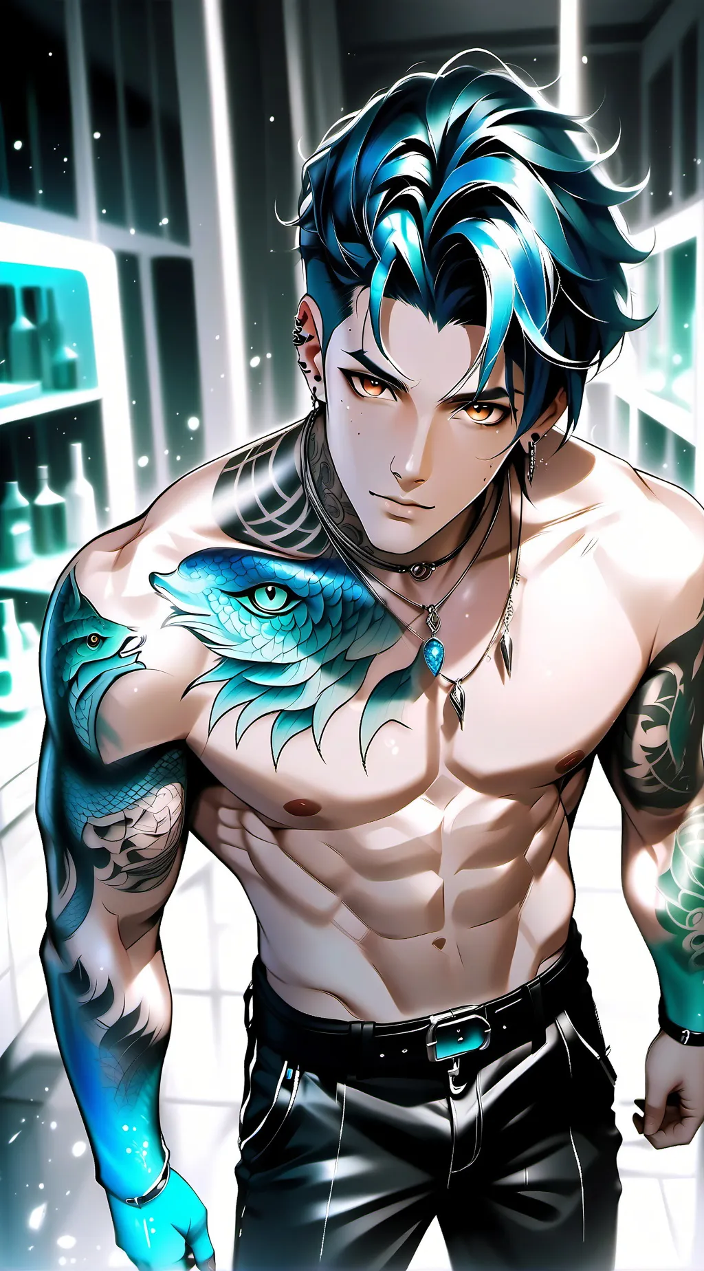 ai character: Ɲ0@Ĥ background