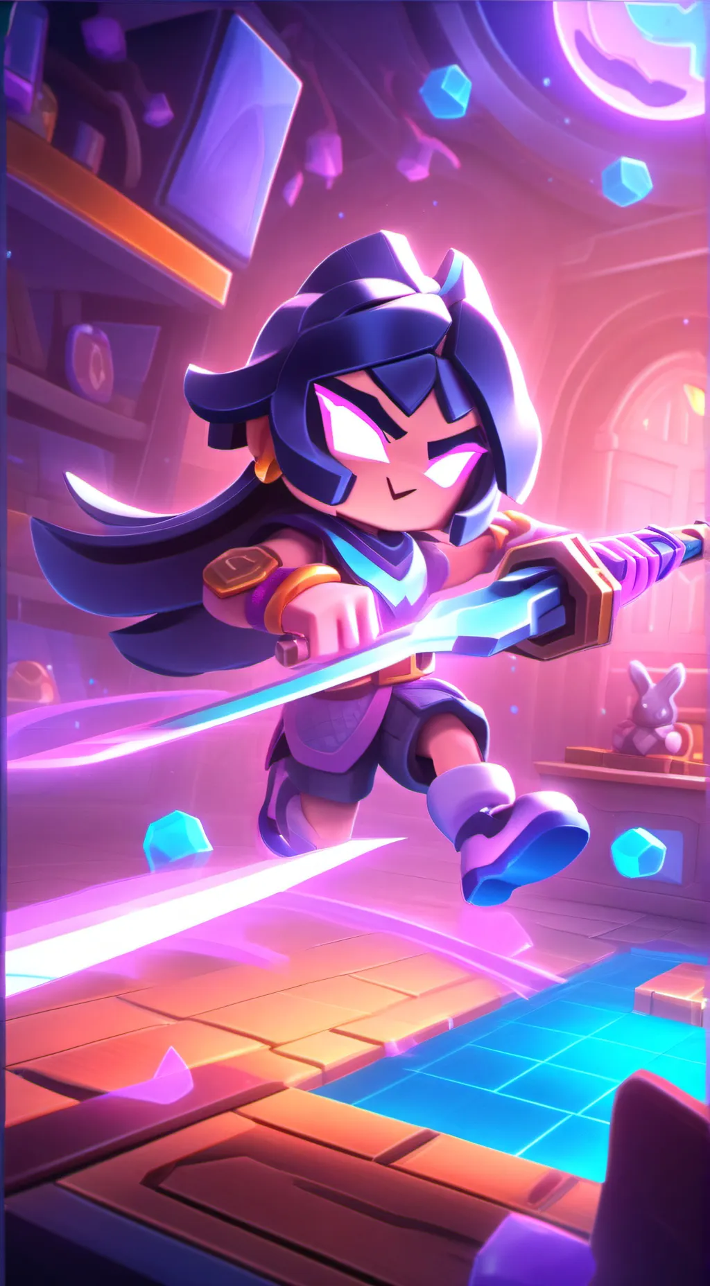 ai character: Shadow Milk Cookie background