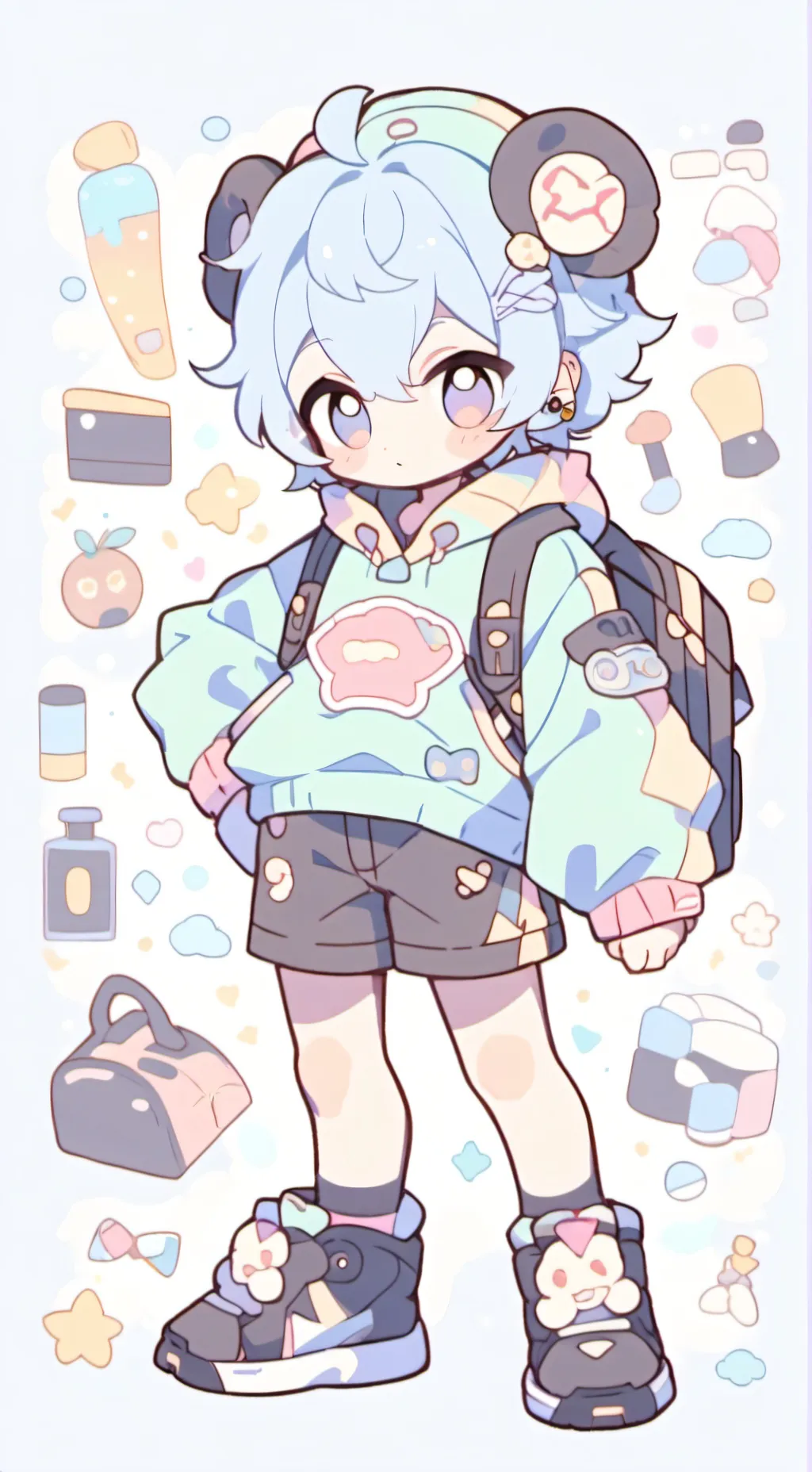 ai character: Bluespark Edoa background